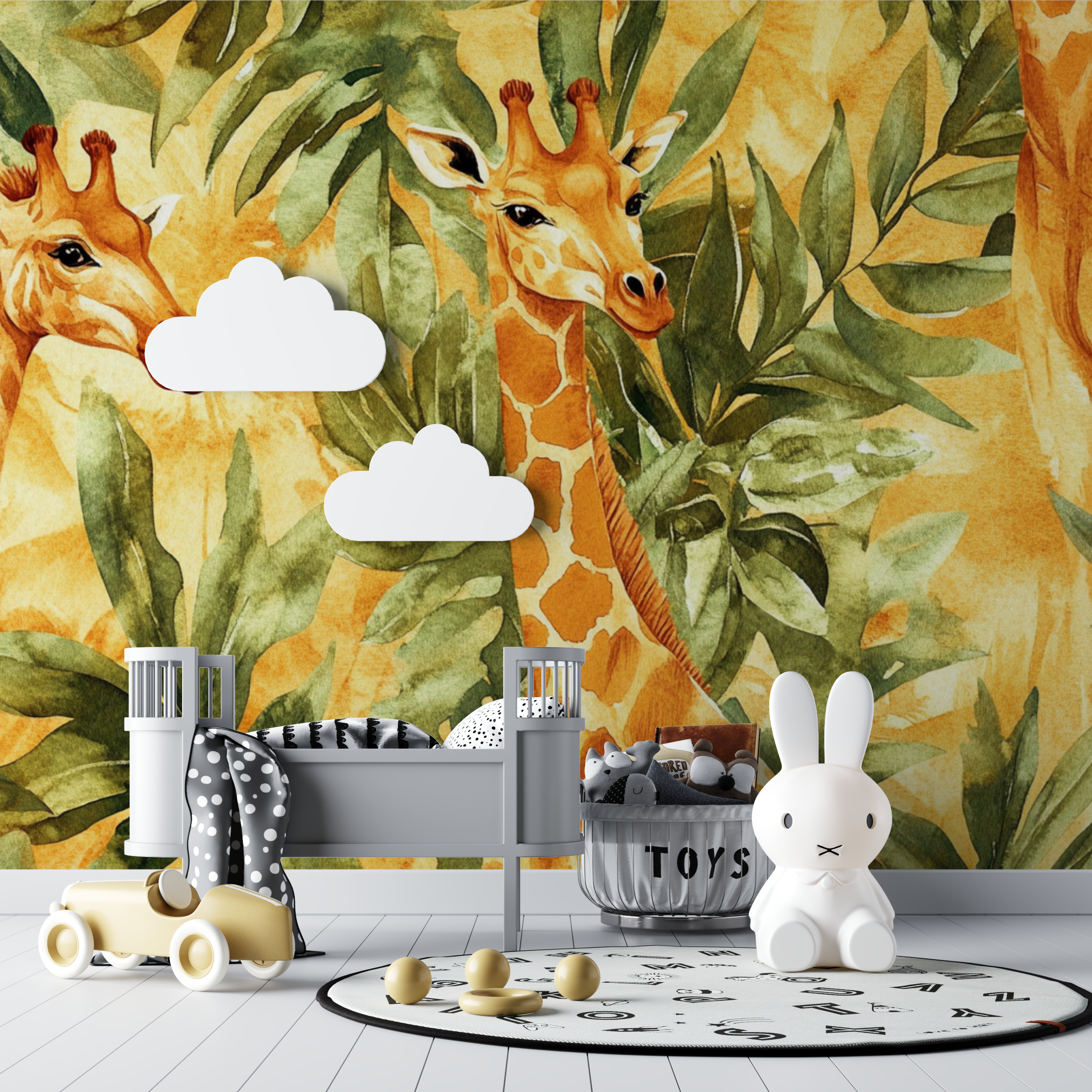 Safari Animal Wallpaper Giraffe & Co. | Murals Wallpaper