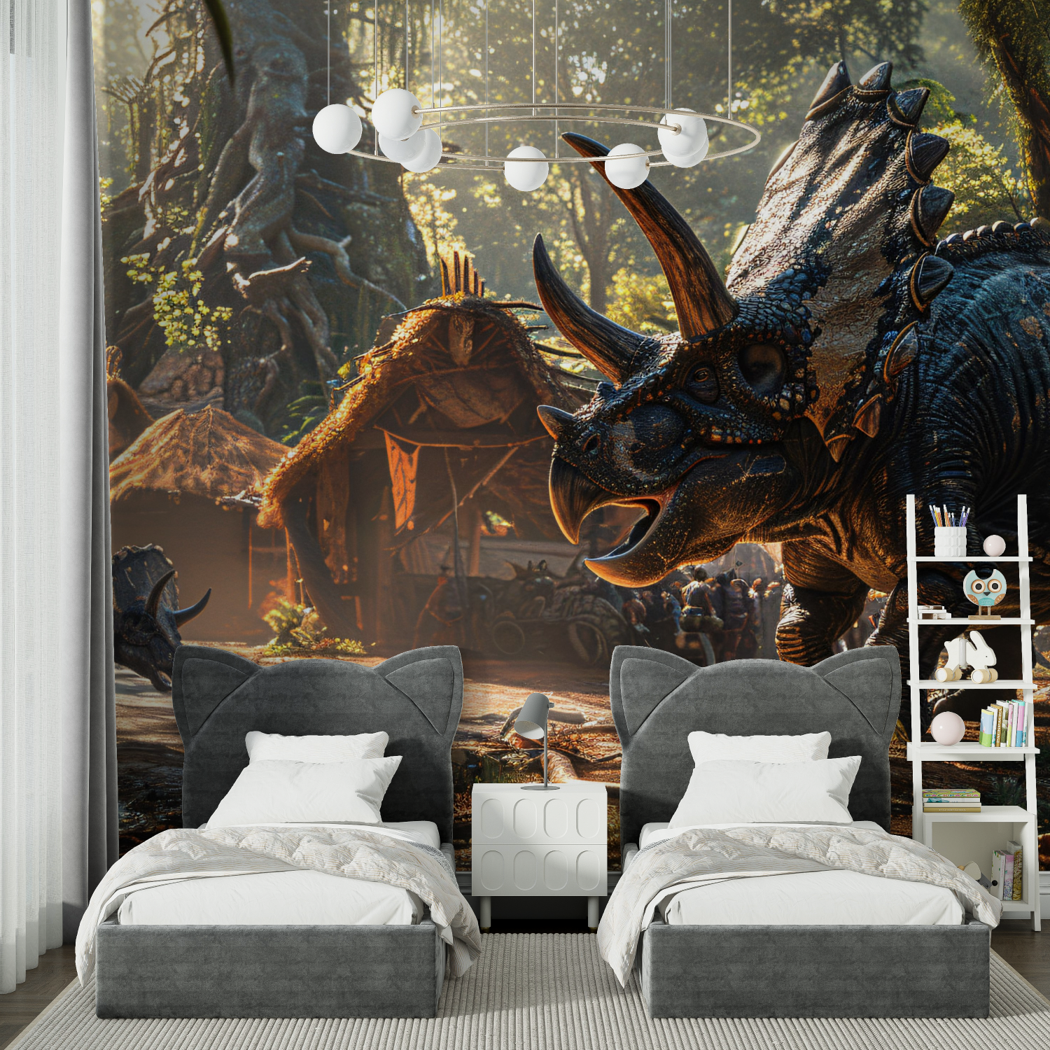 Triceratops Dinosaur Wallpaper | Murals Wallpaper