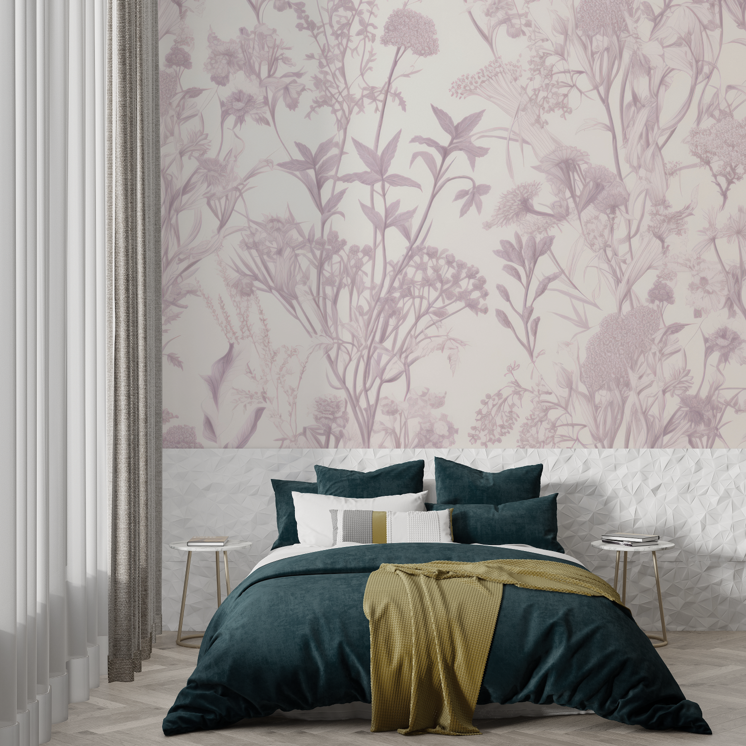 Gray Mauve Wallpaper | Murals Wallpaper