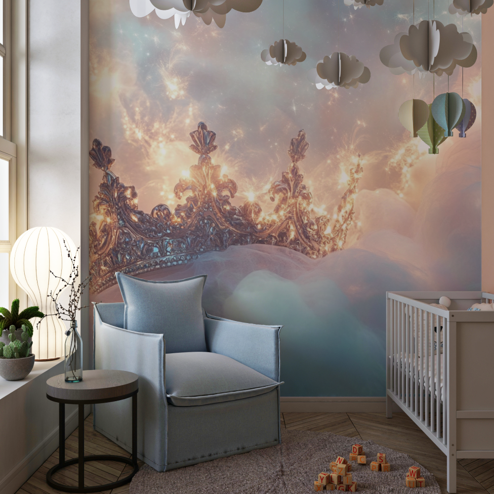 Crown and Veil Wallpaper | Murals Wallpaper