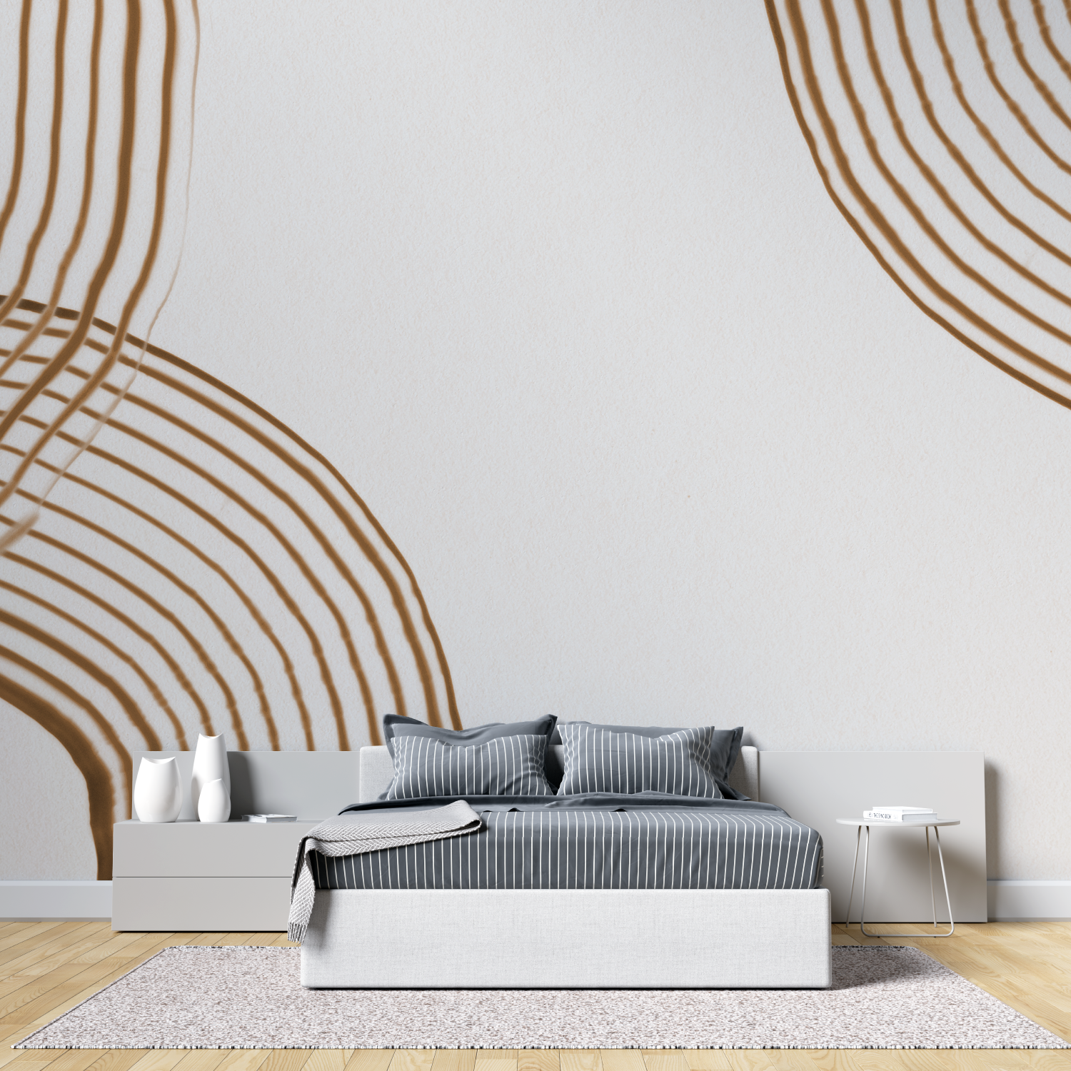 Terracotta and White Wallpaper | Murals Wallpaper