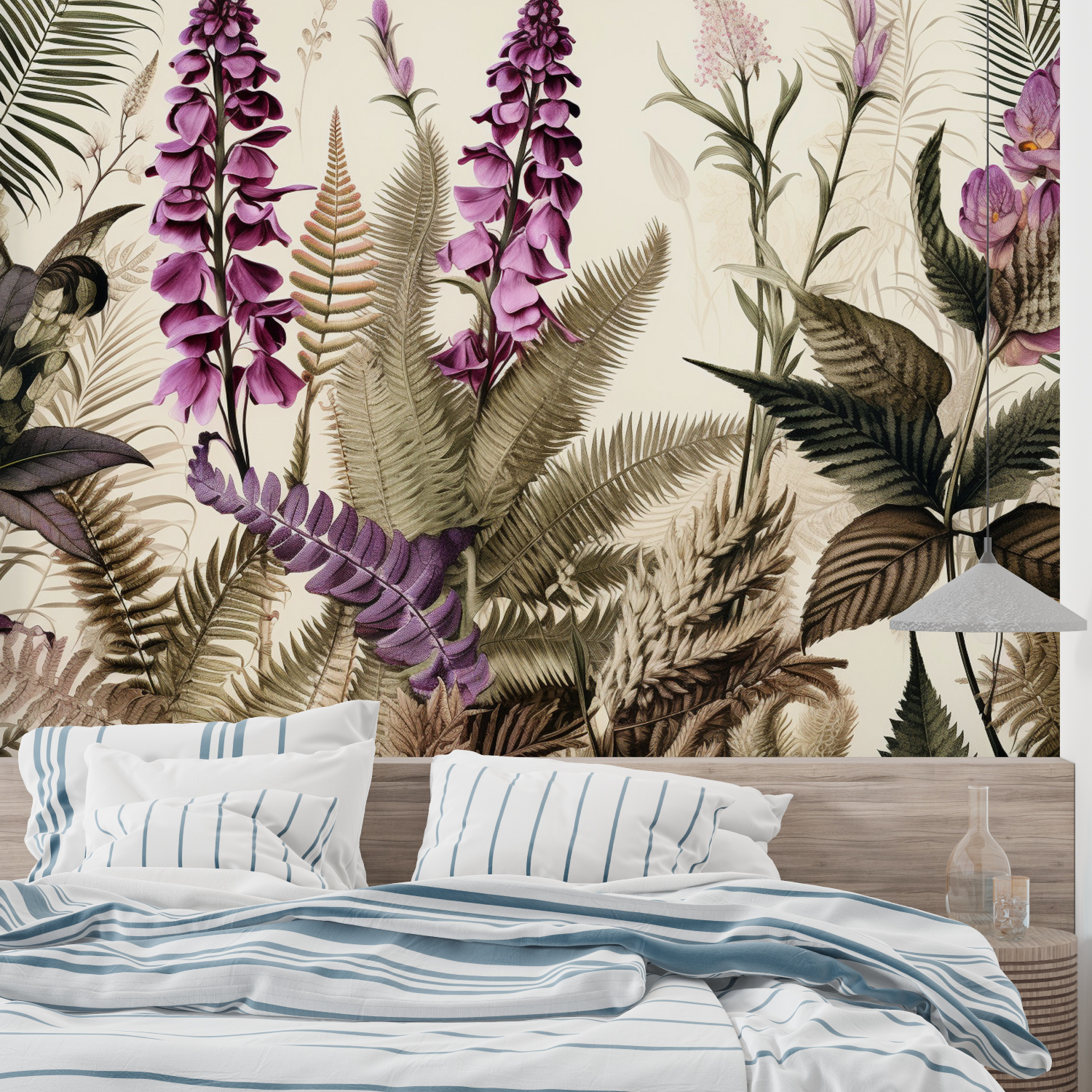 Purple Wallpaper for Adult Bedroom | Murals Wallpaper