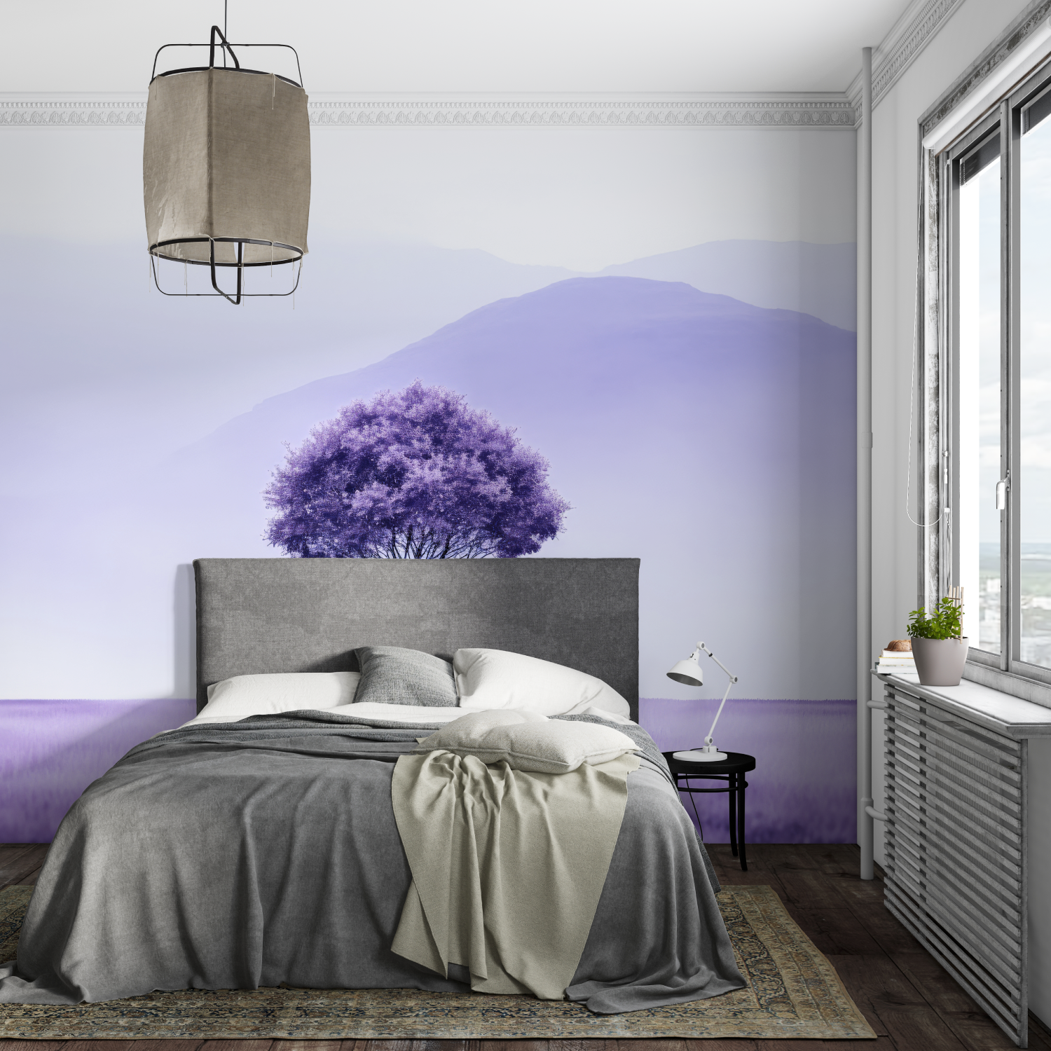 Purple Mural Wallpaper | Murals Wallpaper