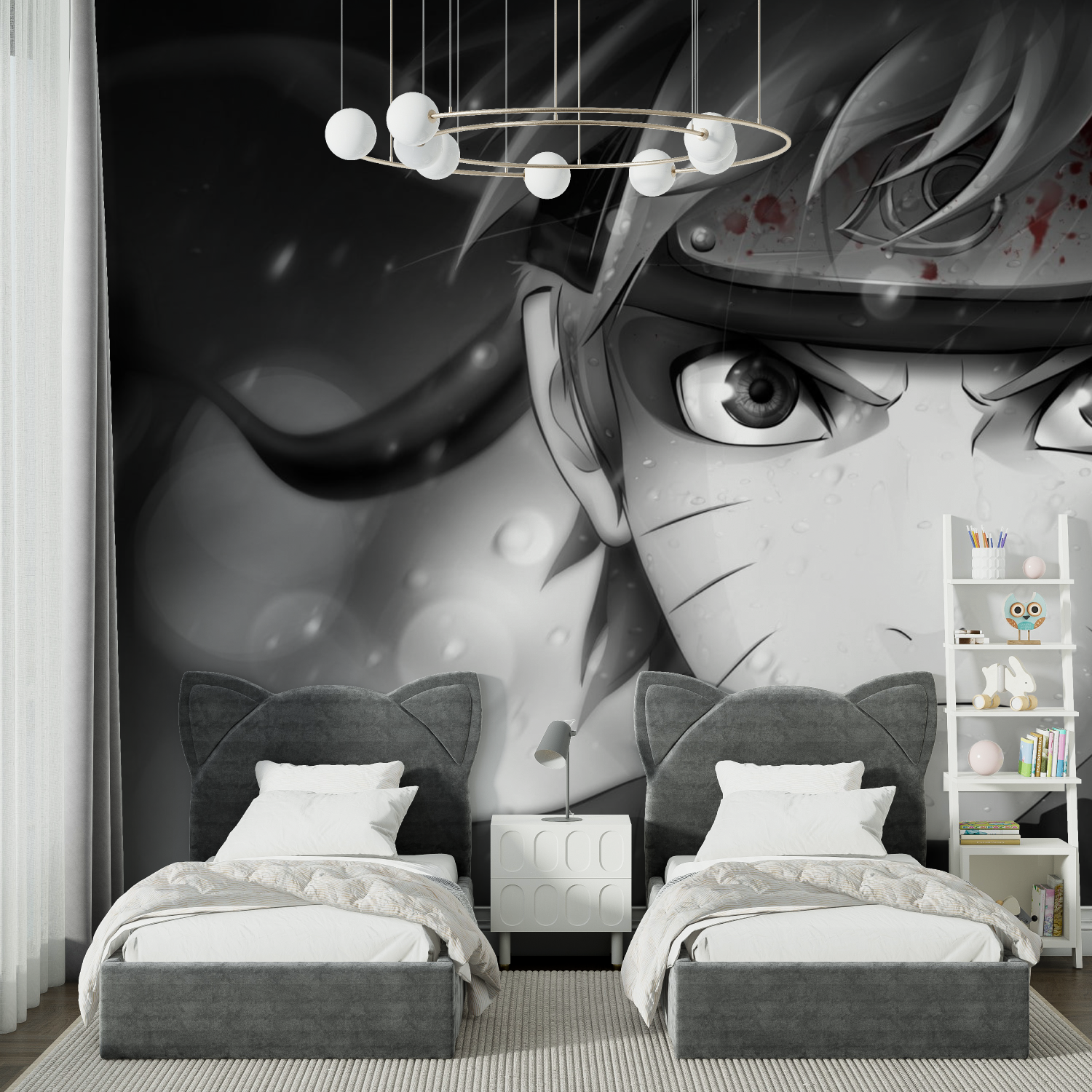 Black and White Naruto Wallpaper | Murals Wallpaper