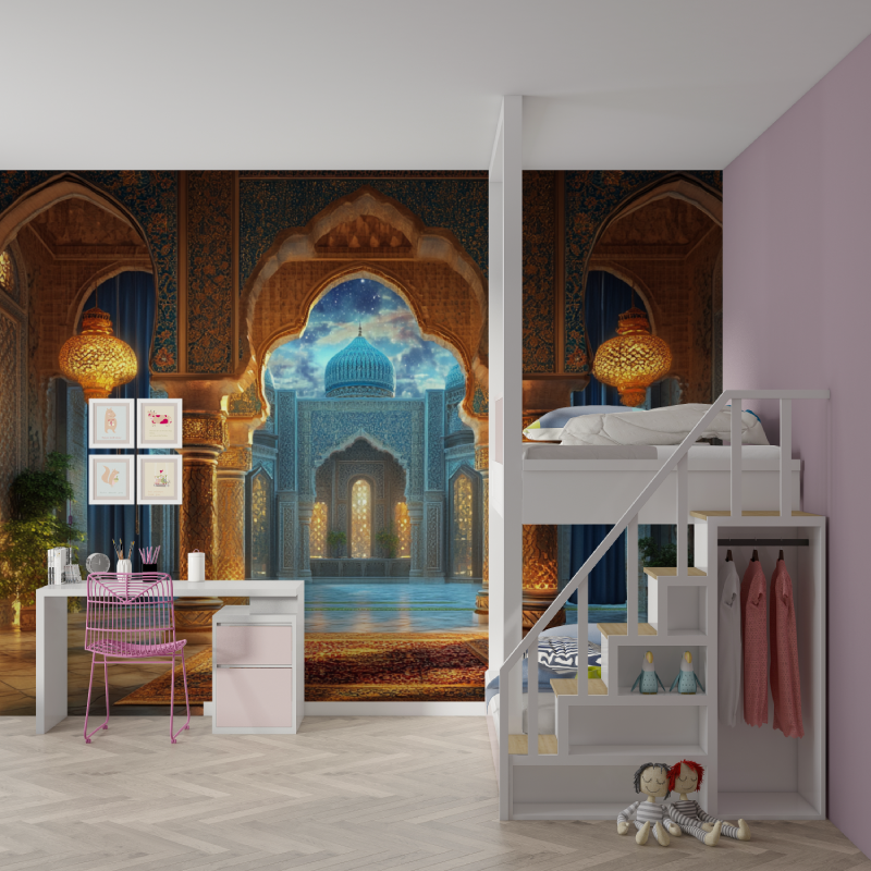 Classic Oriental Palace Wallpaper | Murals Wallpaper