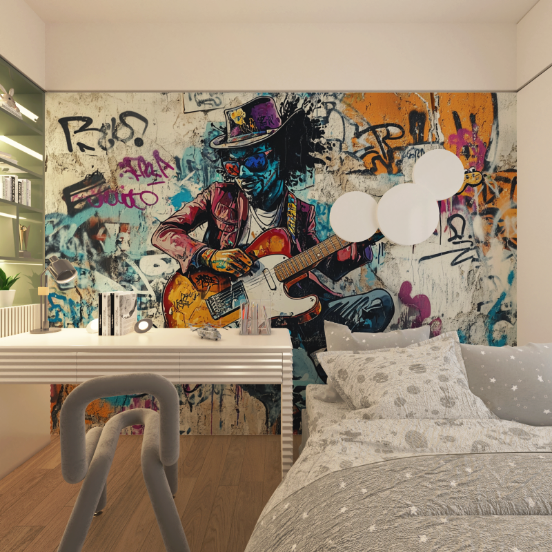 Music Graffiti Color Wallpaper | Murals Wallpaper