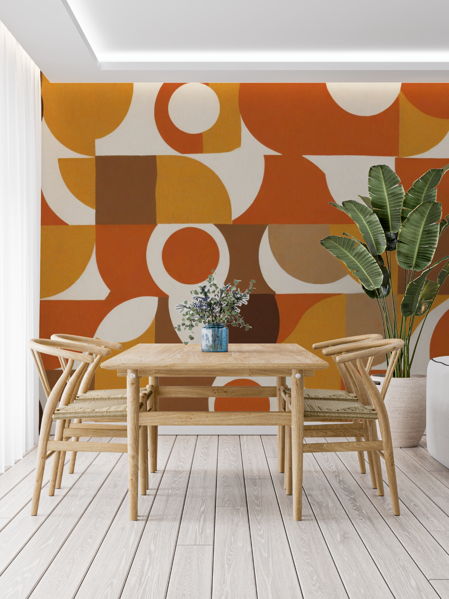 70s Orange Wallpaper | Murals Wallpaper