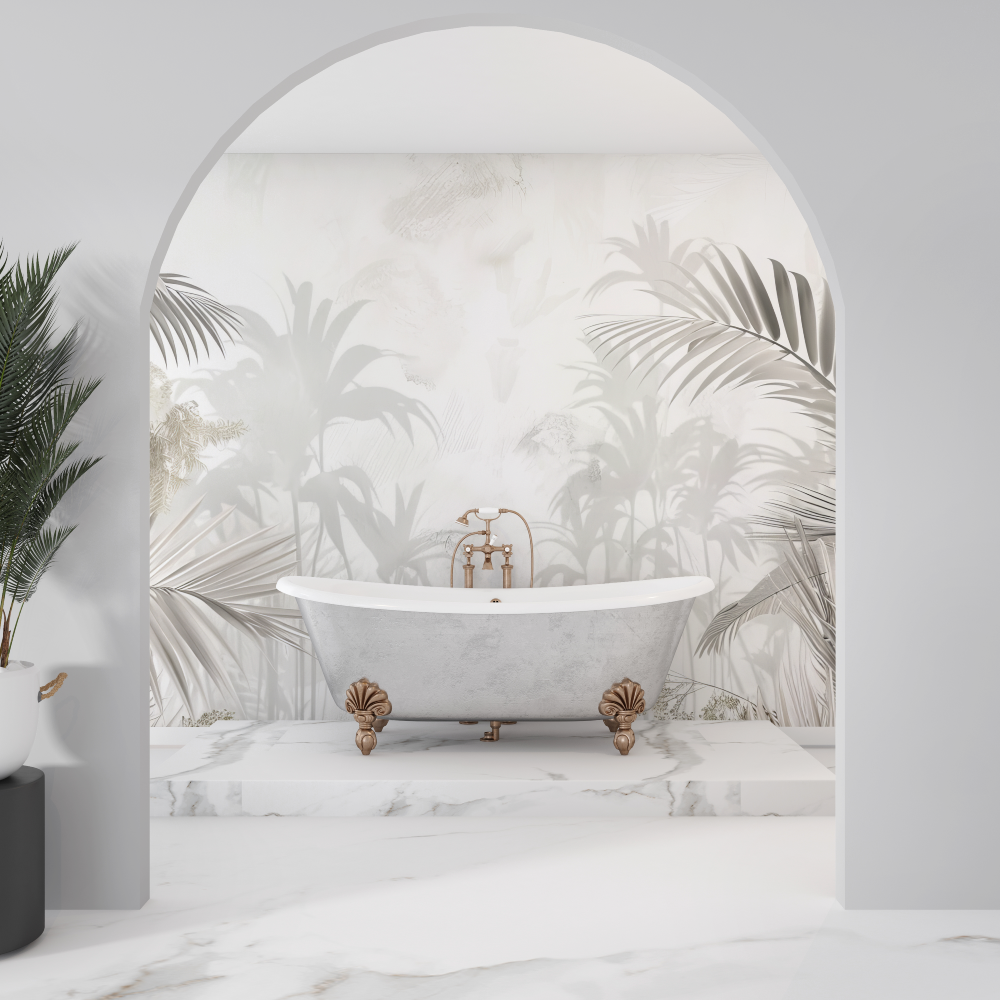 Jungle Design Bathroom Wallpaper | Murals Wallpaper