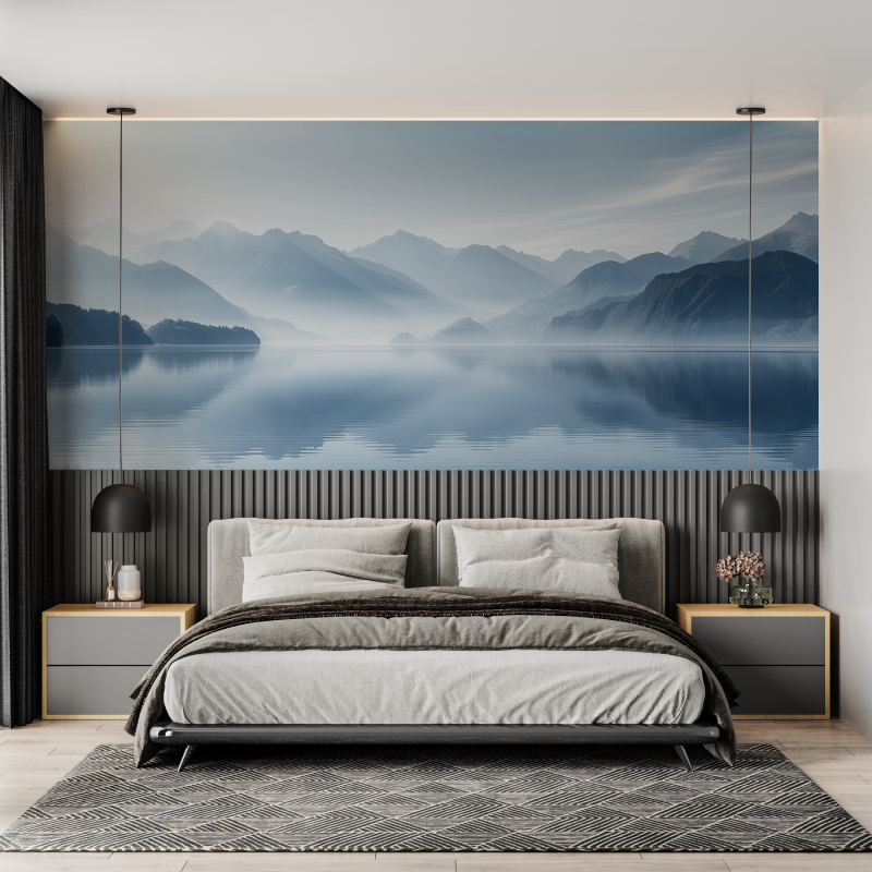 Gentle Annecy Lake Mural Wallpaper