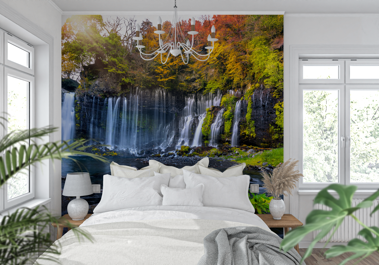 Winter Waterfall Wallpaper | Murals Wallpaper