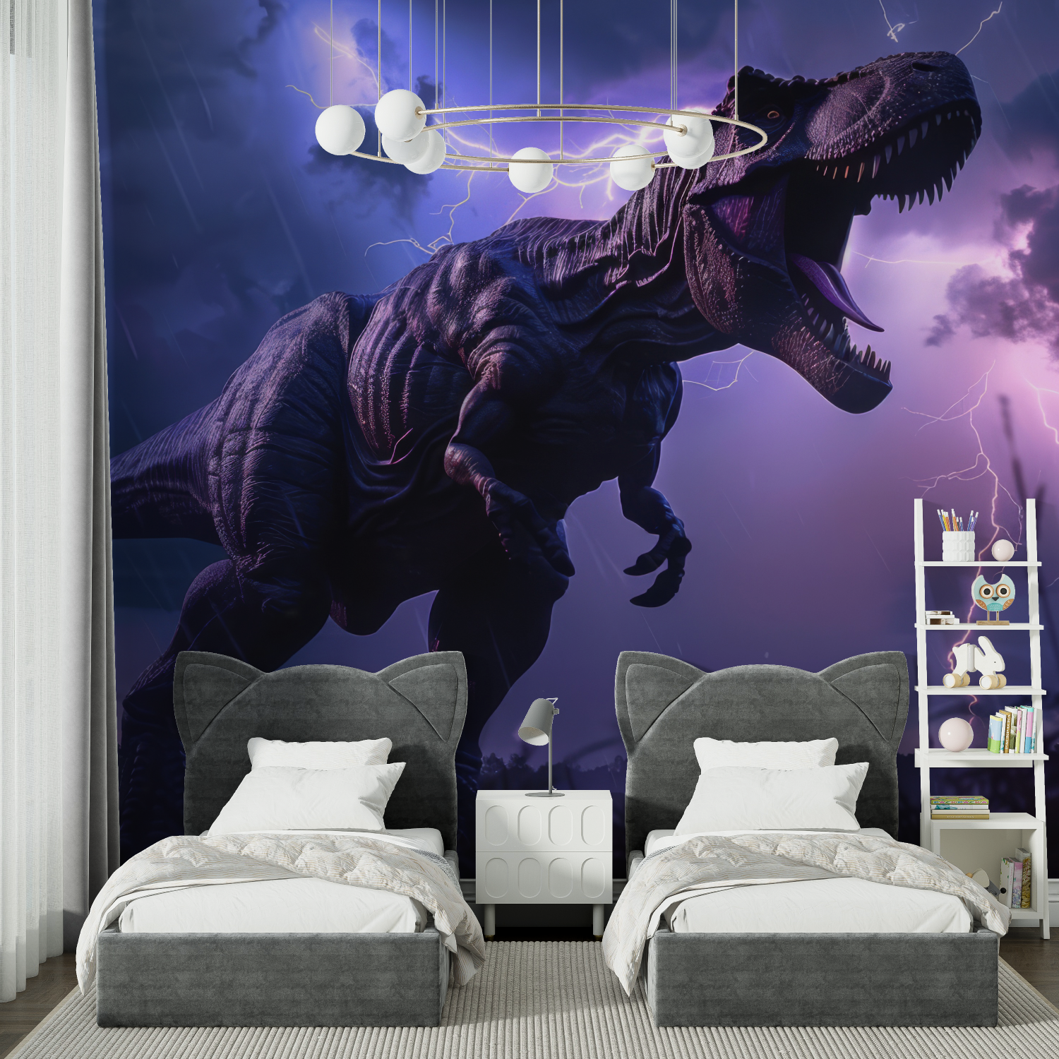 Purple Dinosaur Wallpaper | Murals Wallpaper
