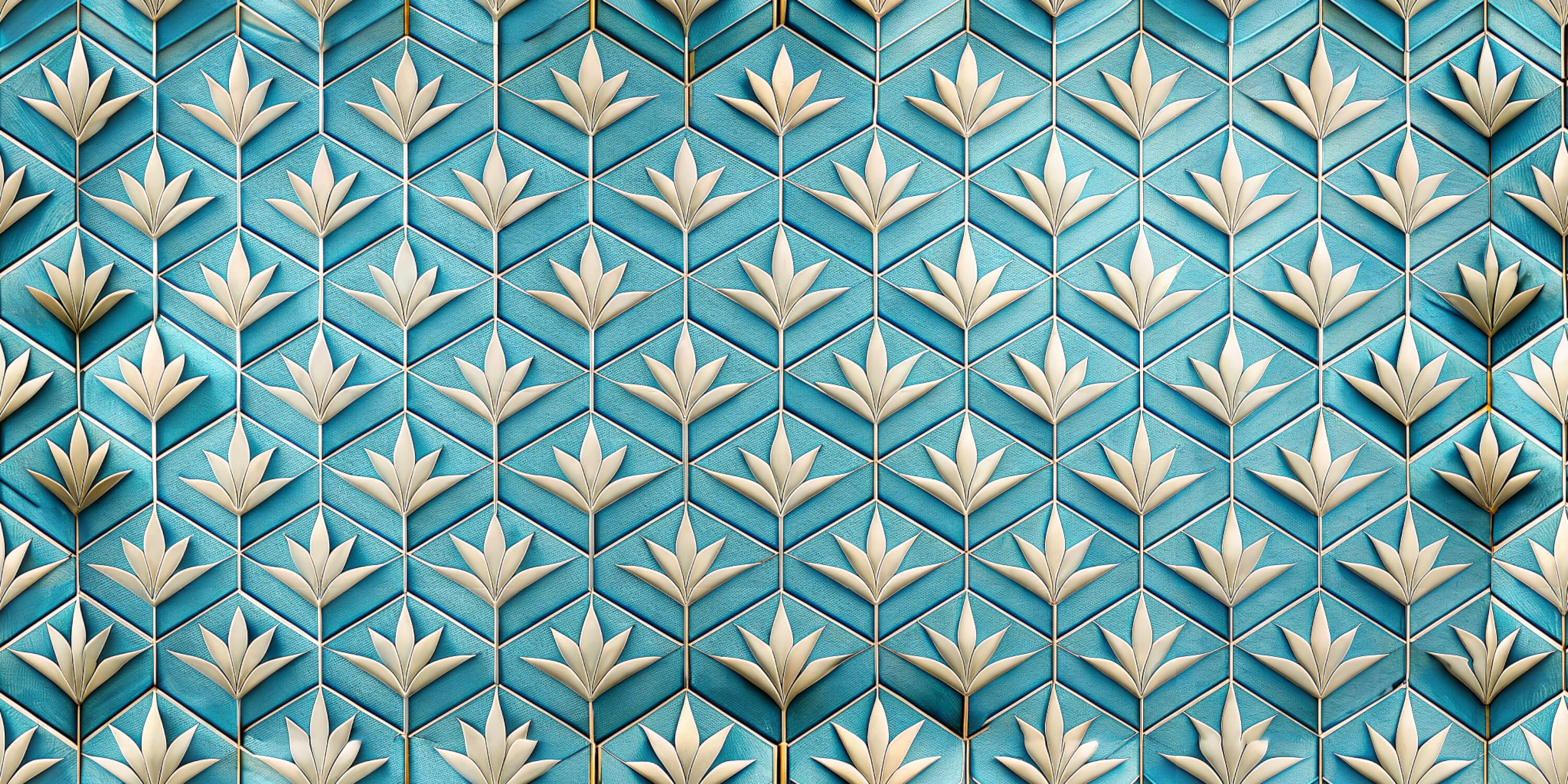 Art Deco Blue Wallpaper | Murals Wallpaper