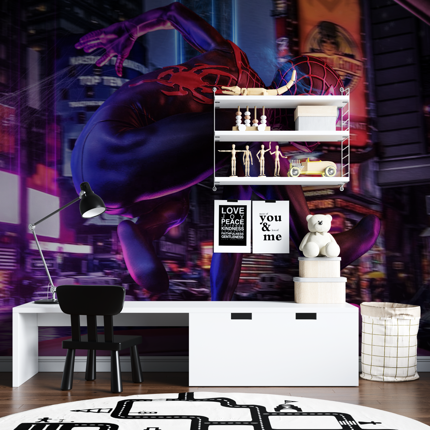 Miles Morales Black Wallpaper | Murals Wallpaper