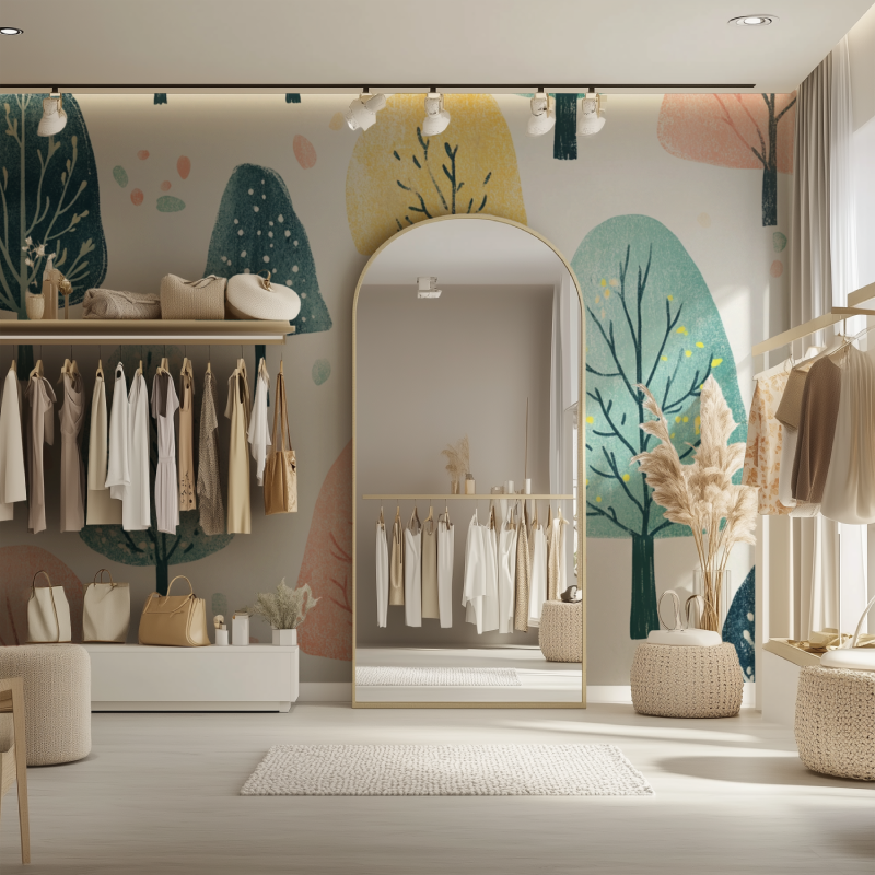 Naive Natur-Baumtapete | Murals Wallpaper