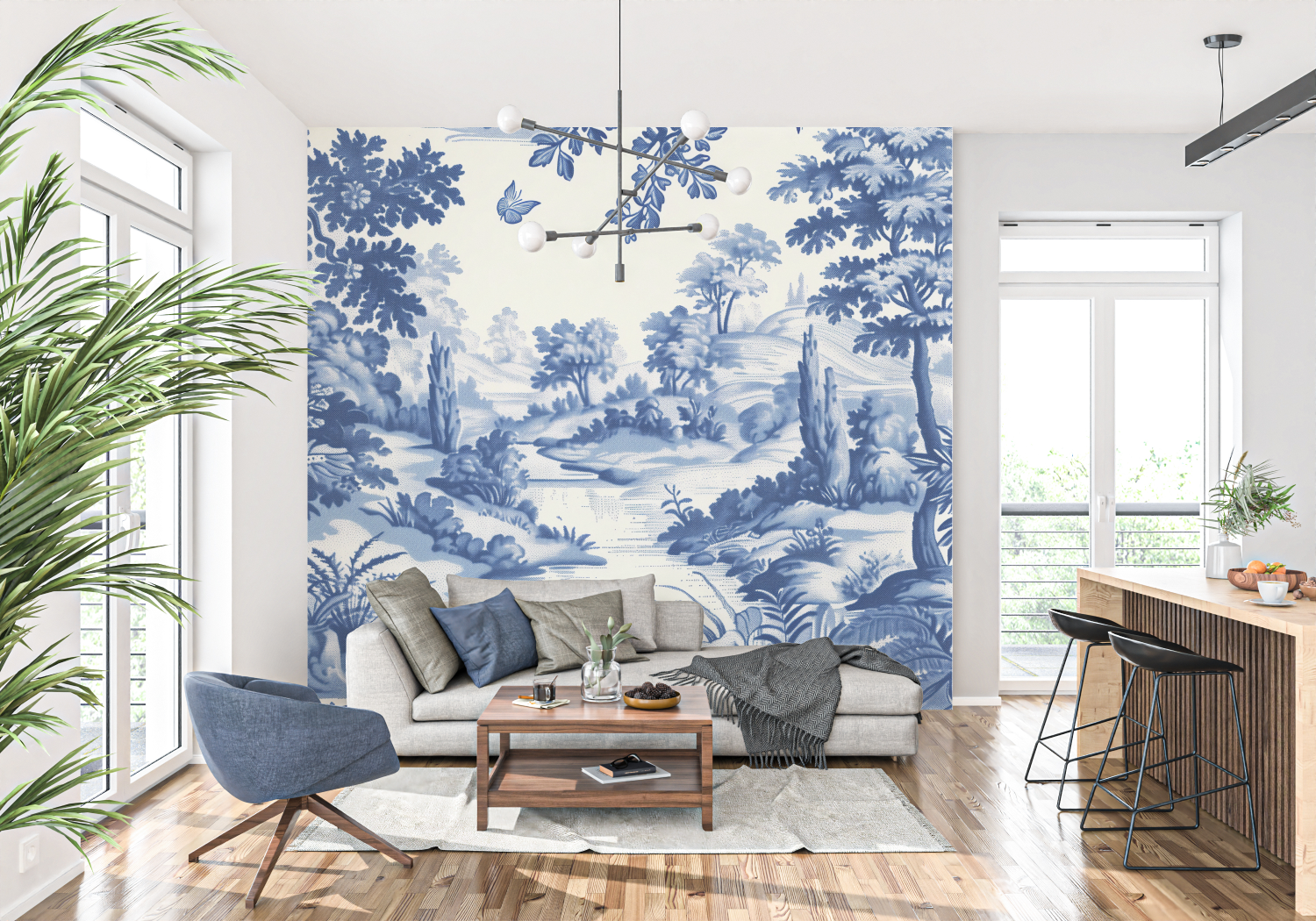 Bohemian Toile de Jouy Wallpaper | Murals Wallpaper