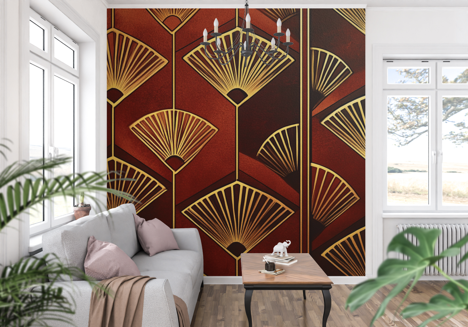 Terracotta Art Deco Trend Wallpaper | Murals Wallpaper
