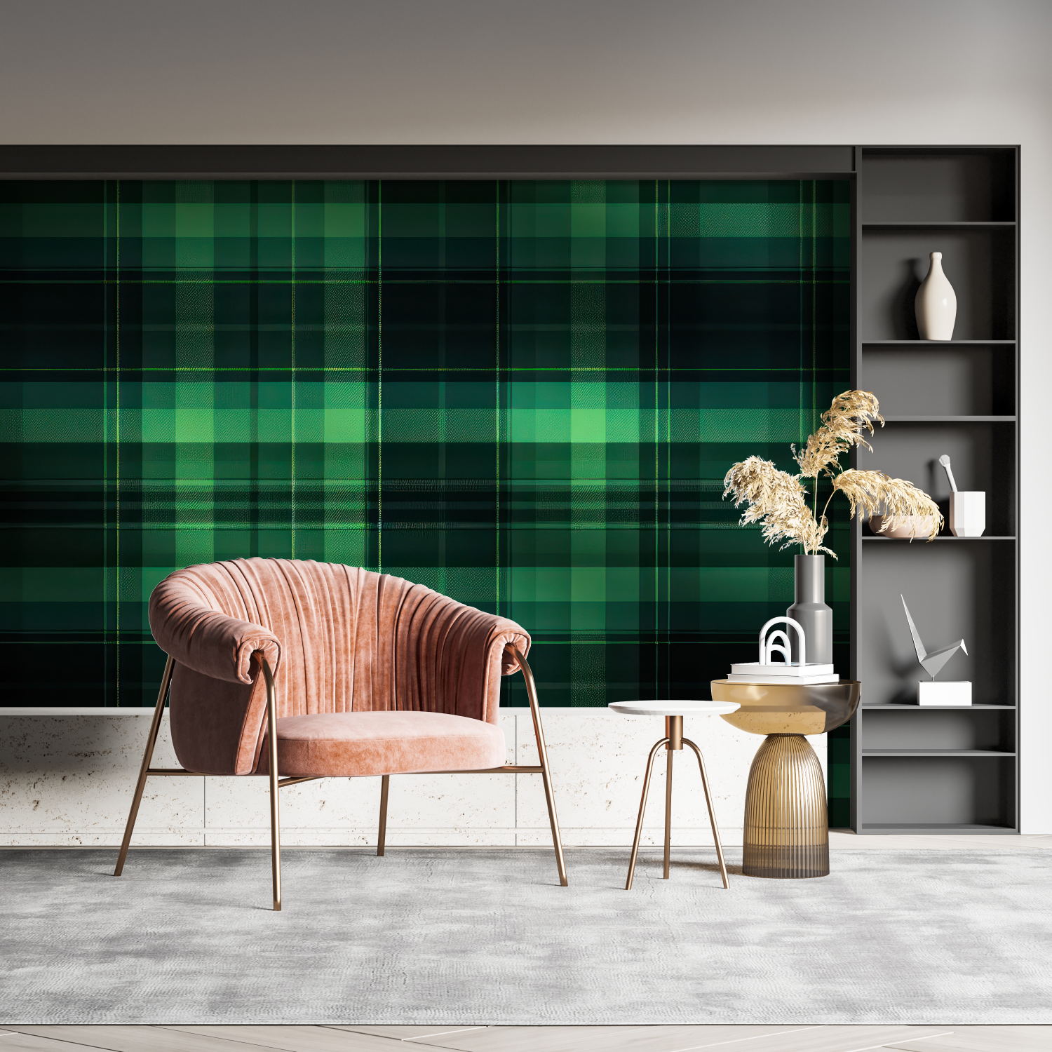 Green Tartan Wallpaper | Murals Wallpaper