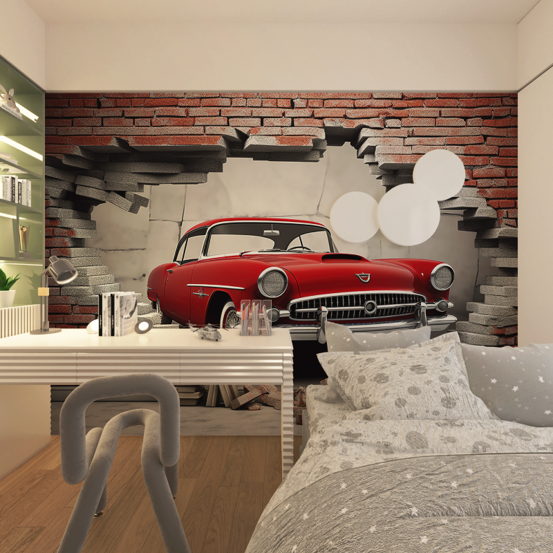 3D Boy's Room Wallpaper | Murals Wallpaper