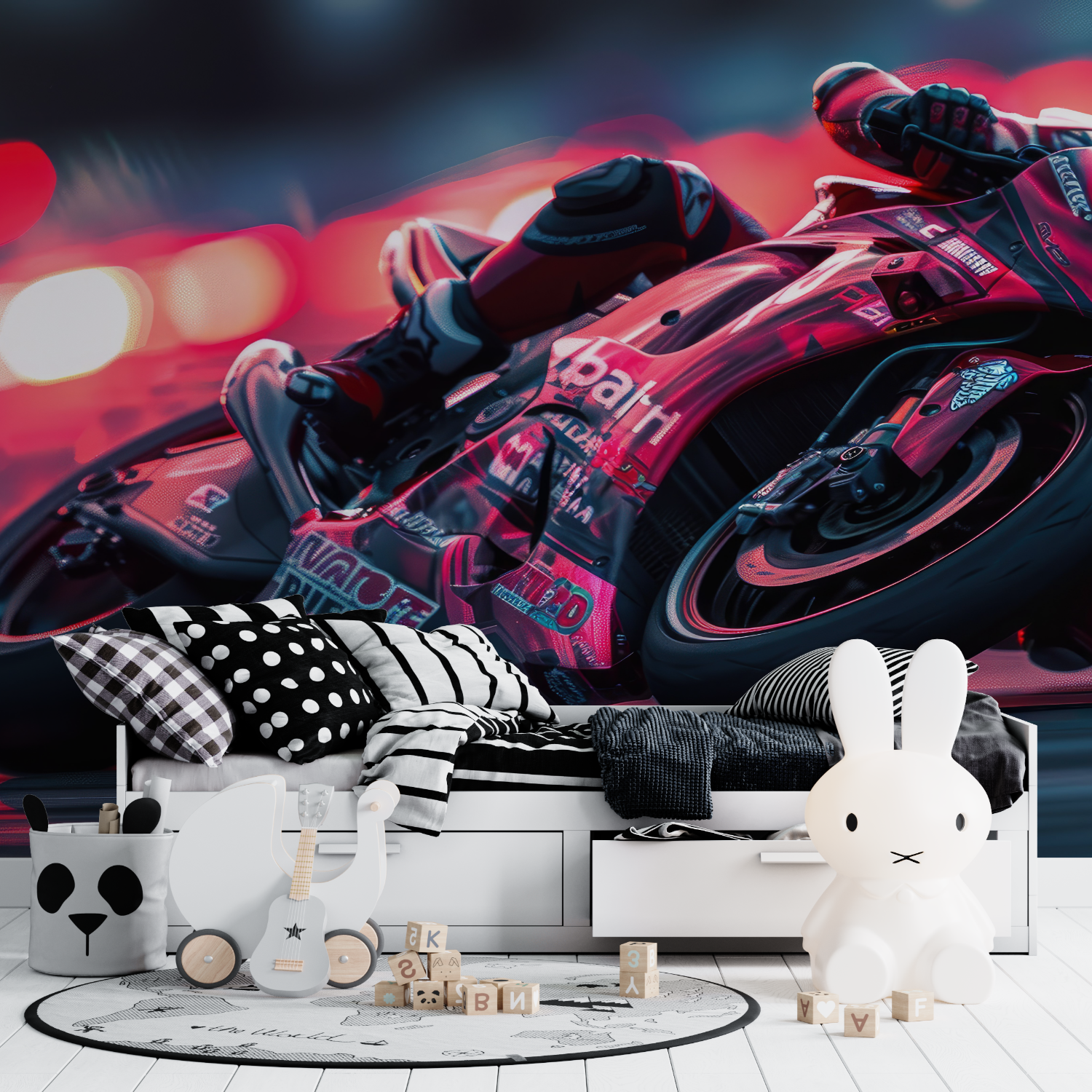 Moto GP Nacht-Hintergrundbild | Wandbilder