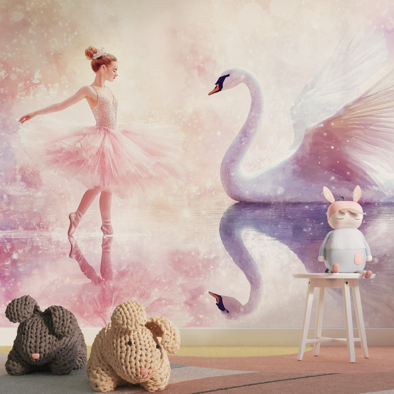 Black Swan Princess and Ballerina Wallpaper | Murals Wallpaper