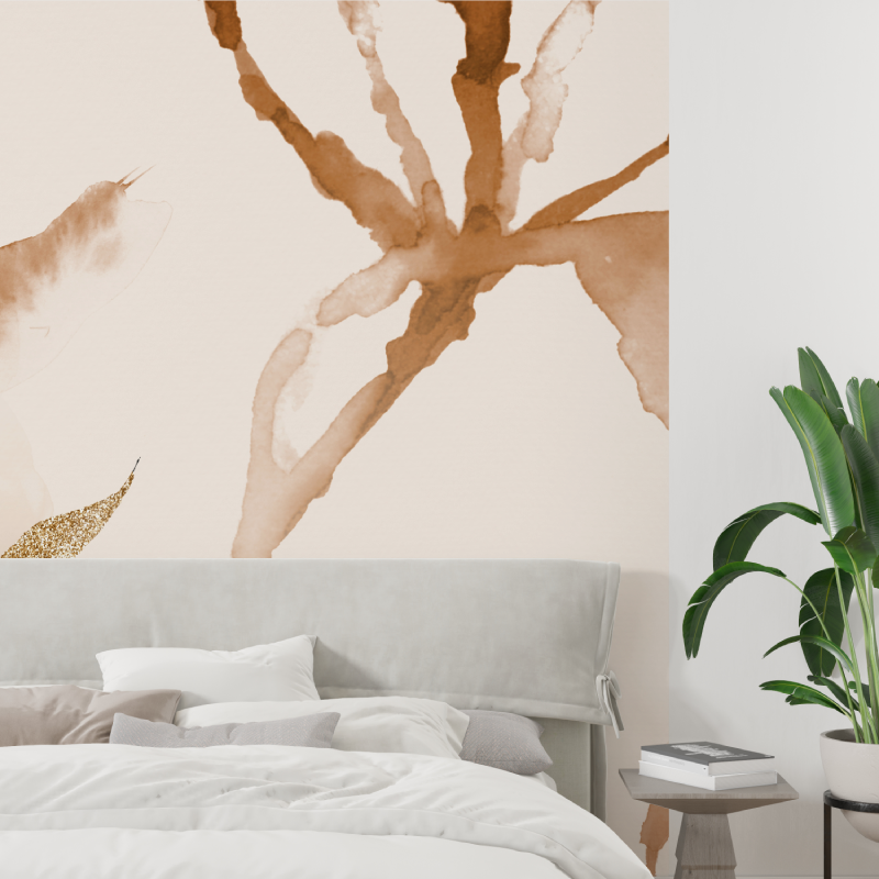 Watercolor Wallpaper for Living Room | Murals Wallpaper