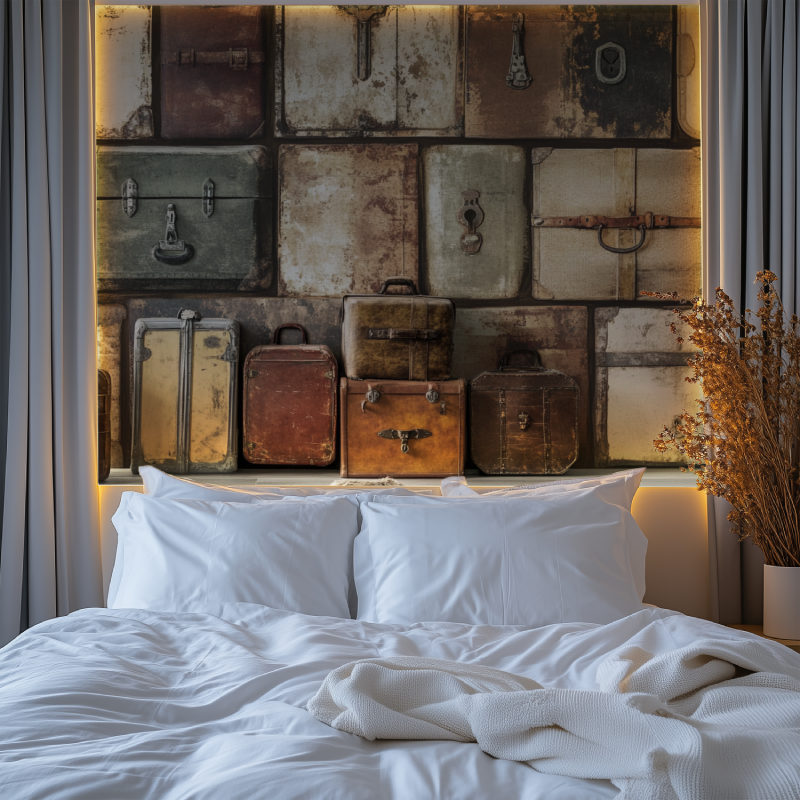 Vintage Trunk Wallpaper | Murals Wallpaper