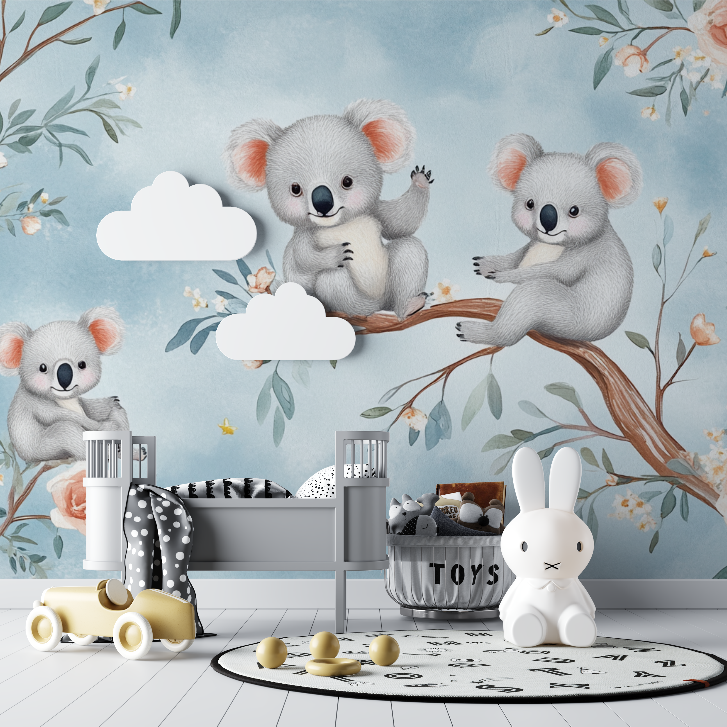 Koala und Kindertraum Tapete | Wandbilder Tapete