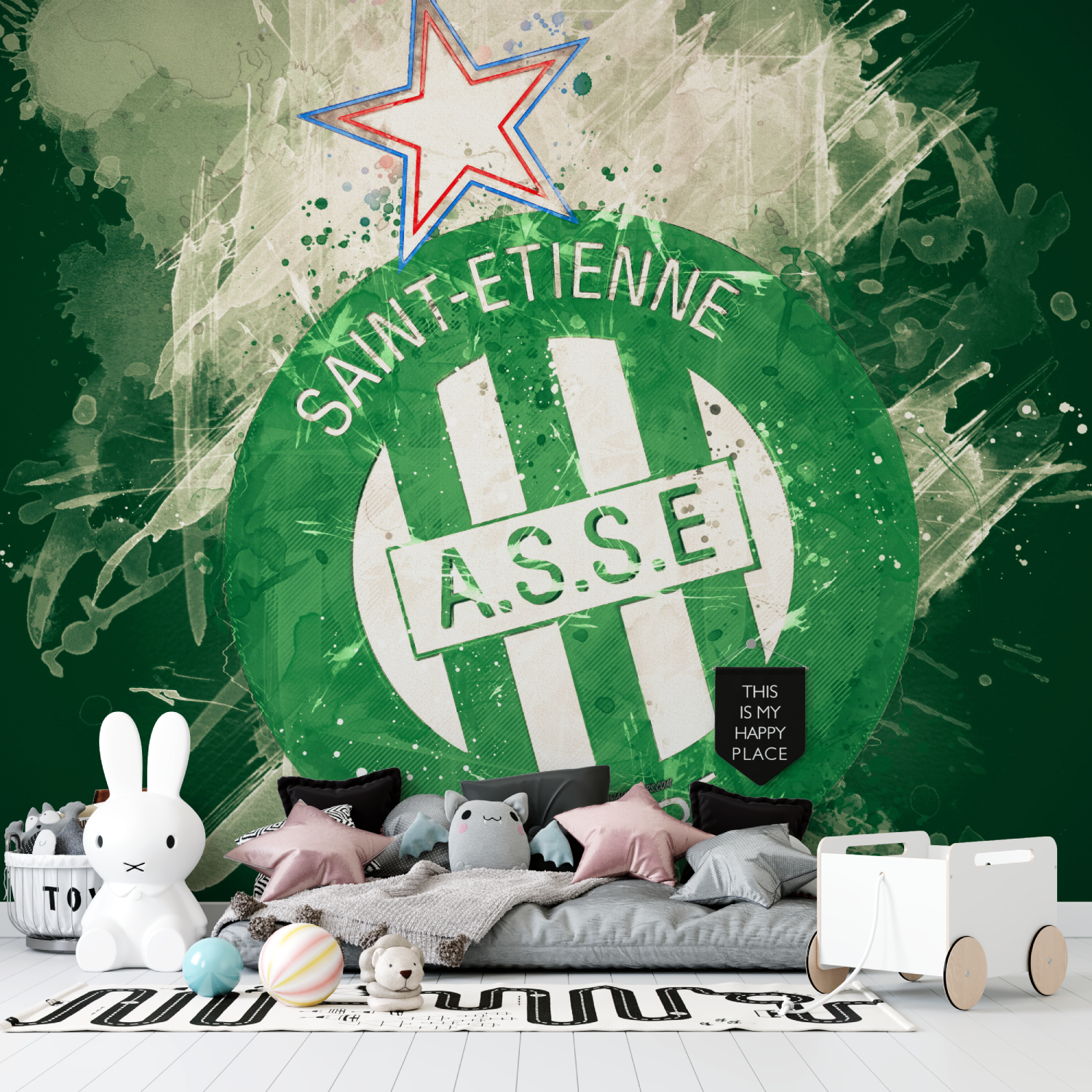 Fußball-Wallpaper Asse | Wandbilder-Wallpaper