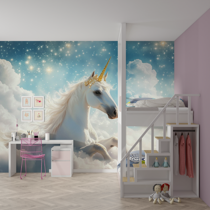 Unicorn Star Princess Wallpaper | Murals Wallpaper
