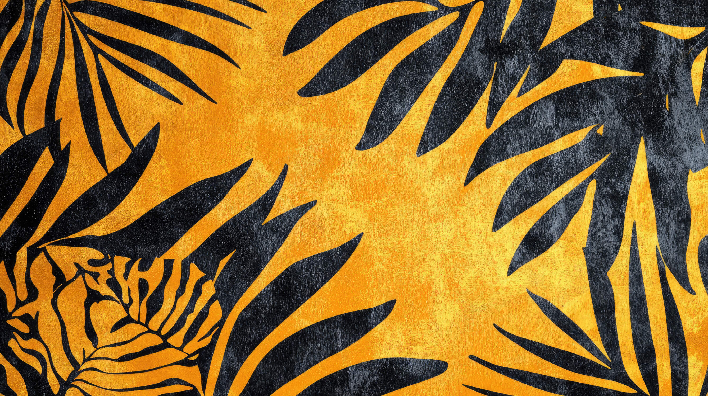 Mustard and Black Wallpaper | Murals Wallpaper