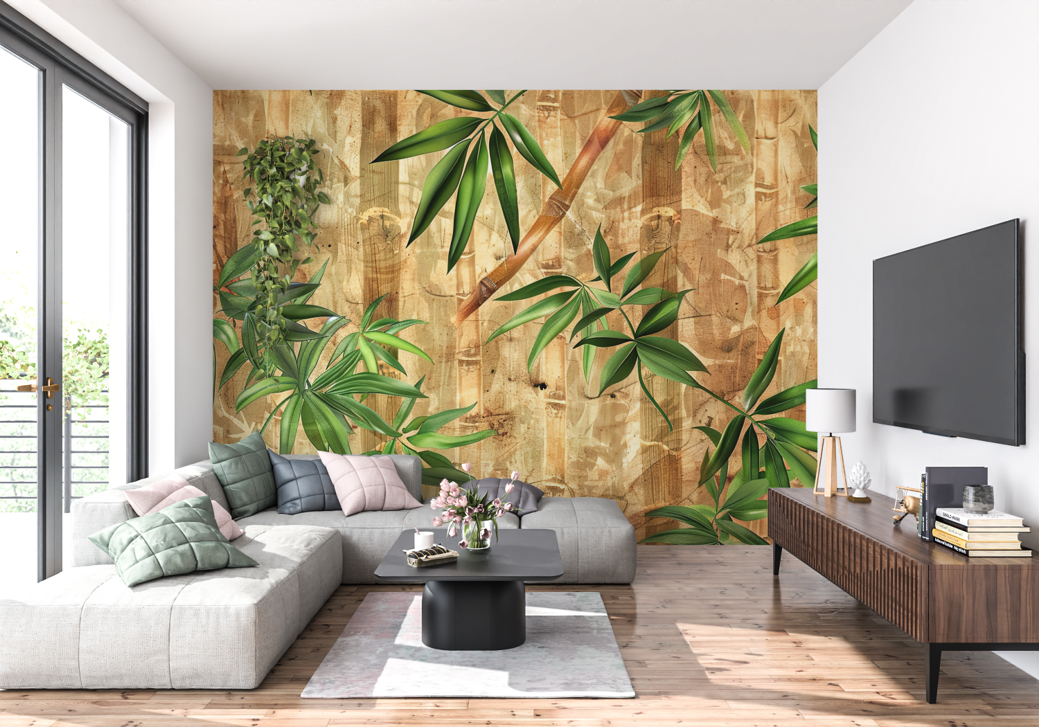 Bambus Stil Tapete | Wandbilder Tapete