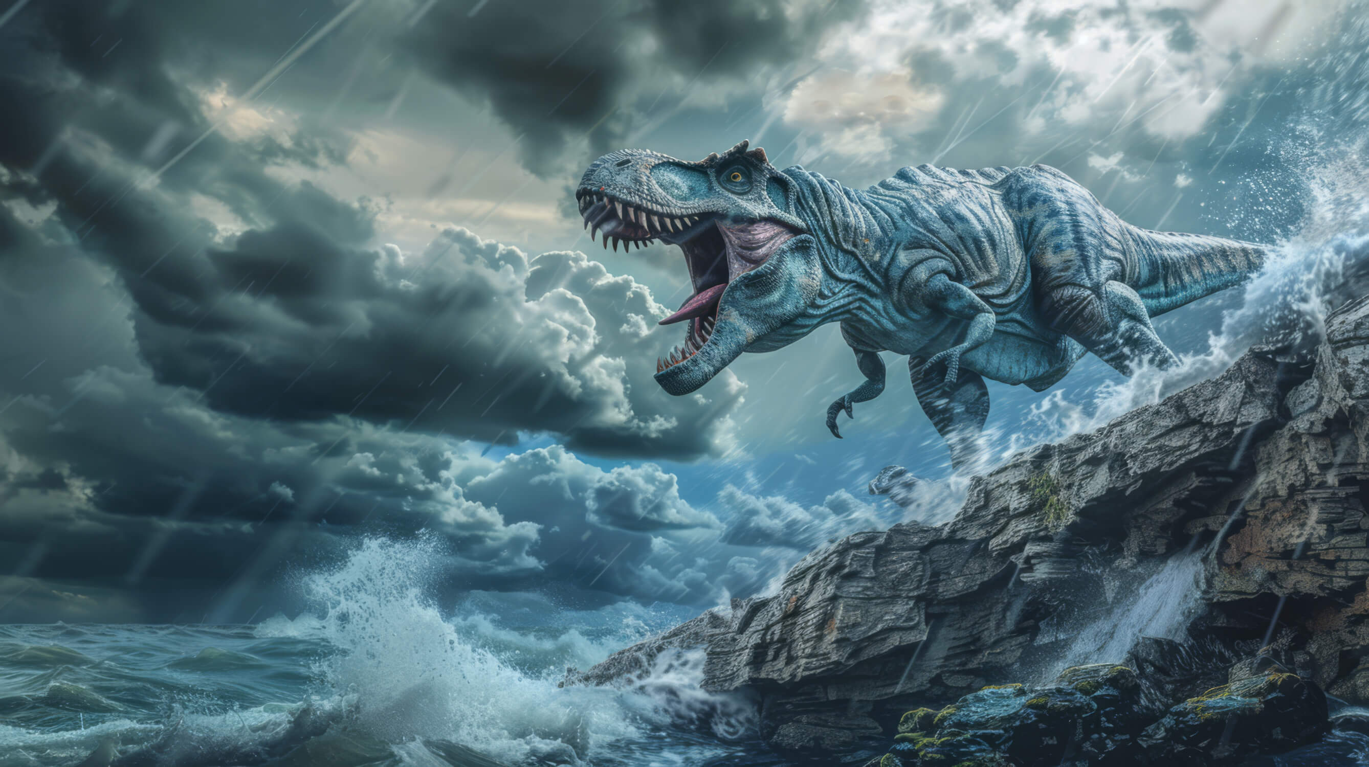 Blue Dinosaur Wallpaper | Murals Wallpaper