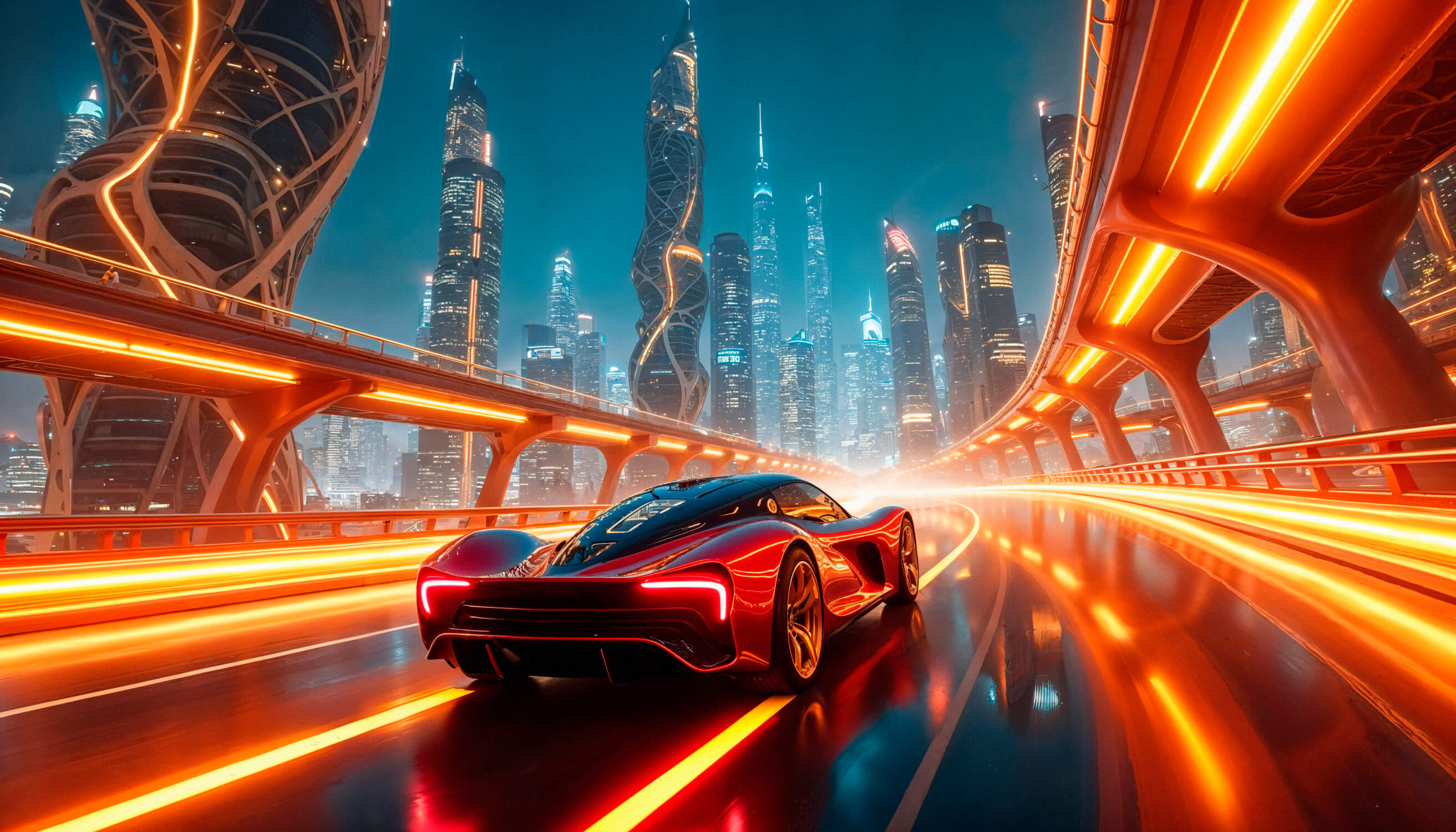 3D Wallpaper Futuristic Car | Murals Wallpaper