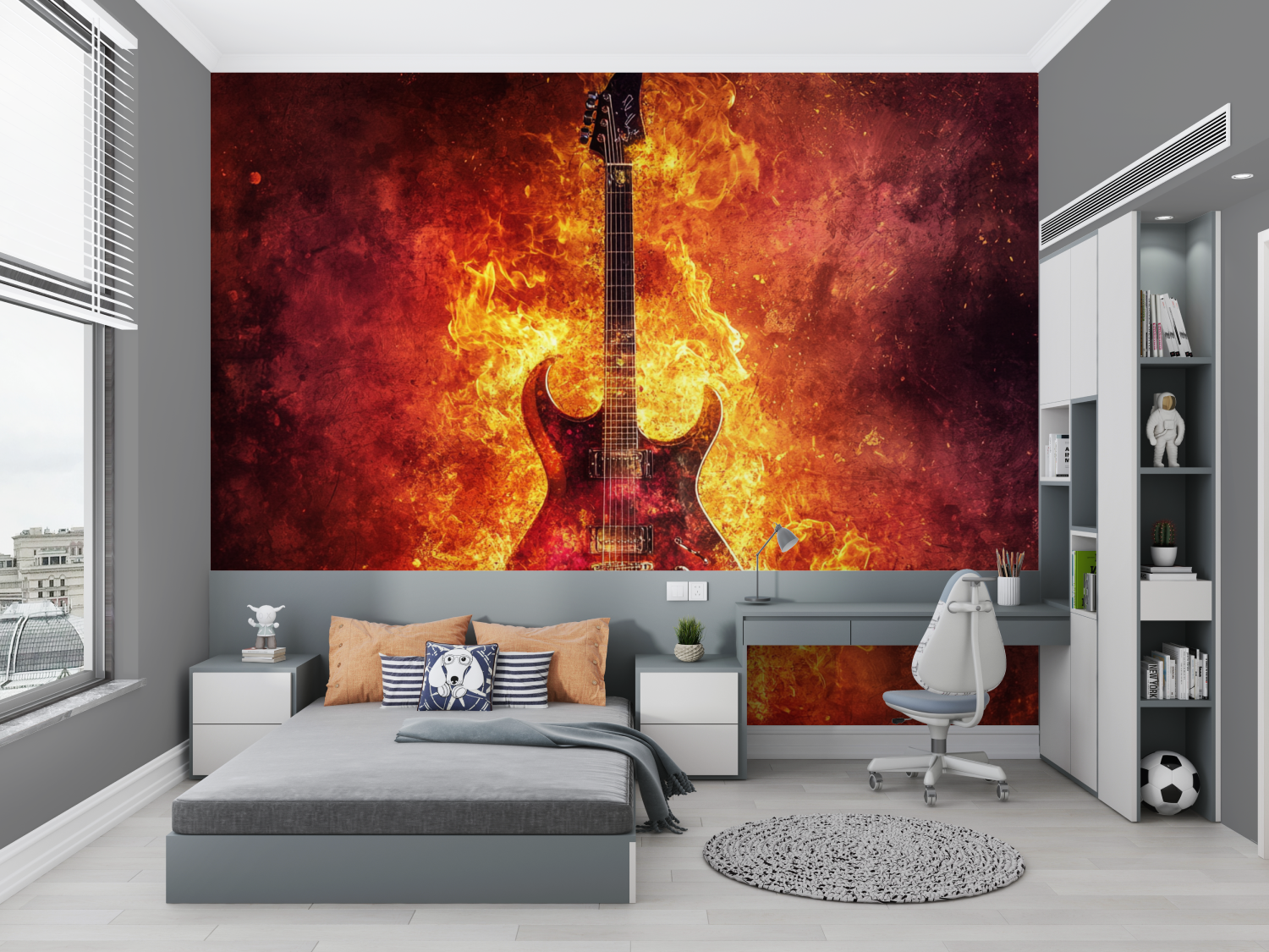 E-Gitarren-Tapete | Wandbild-Tapete