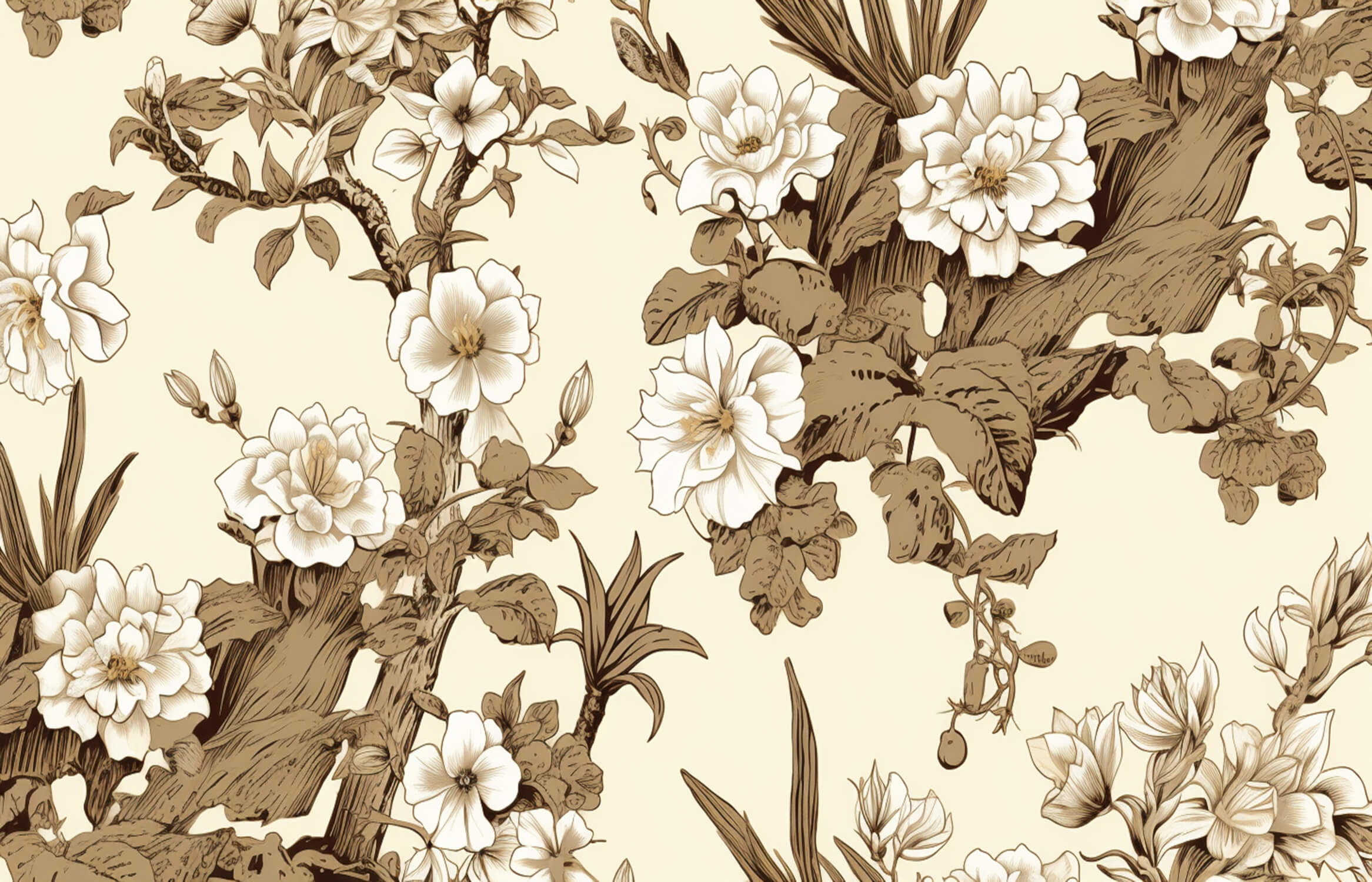 Japanese Toile Wallpaper | Murals Wallpaper