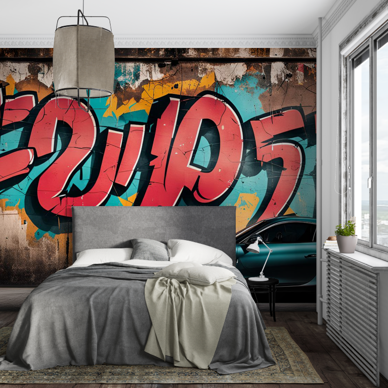 Racing Car Graffiti Wallpaper | Murals Wallpaper