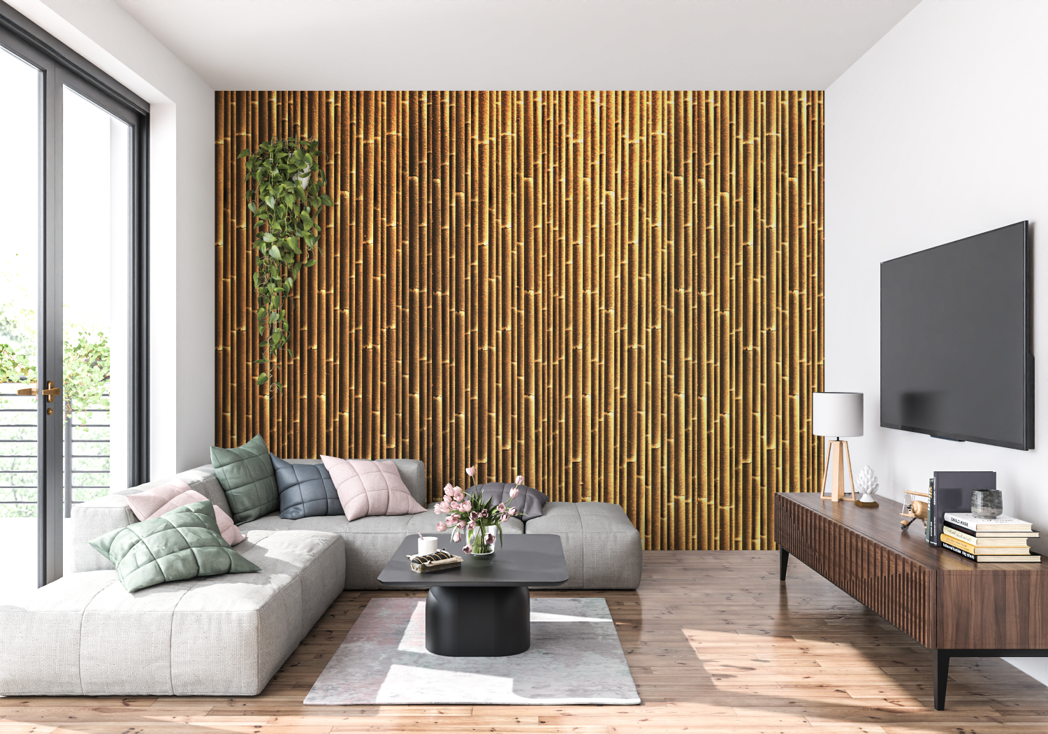 Dark Bamboo Wallpaper | Murals Wallpaper