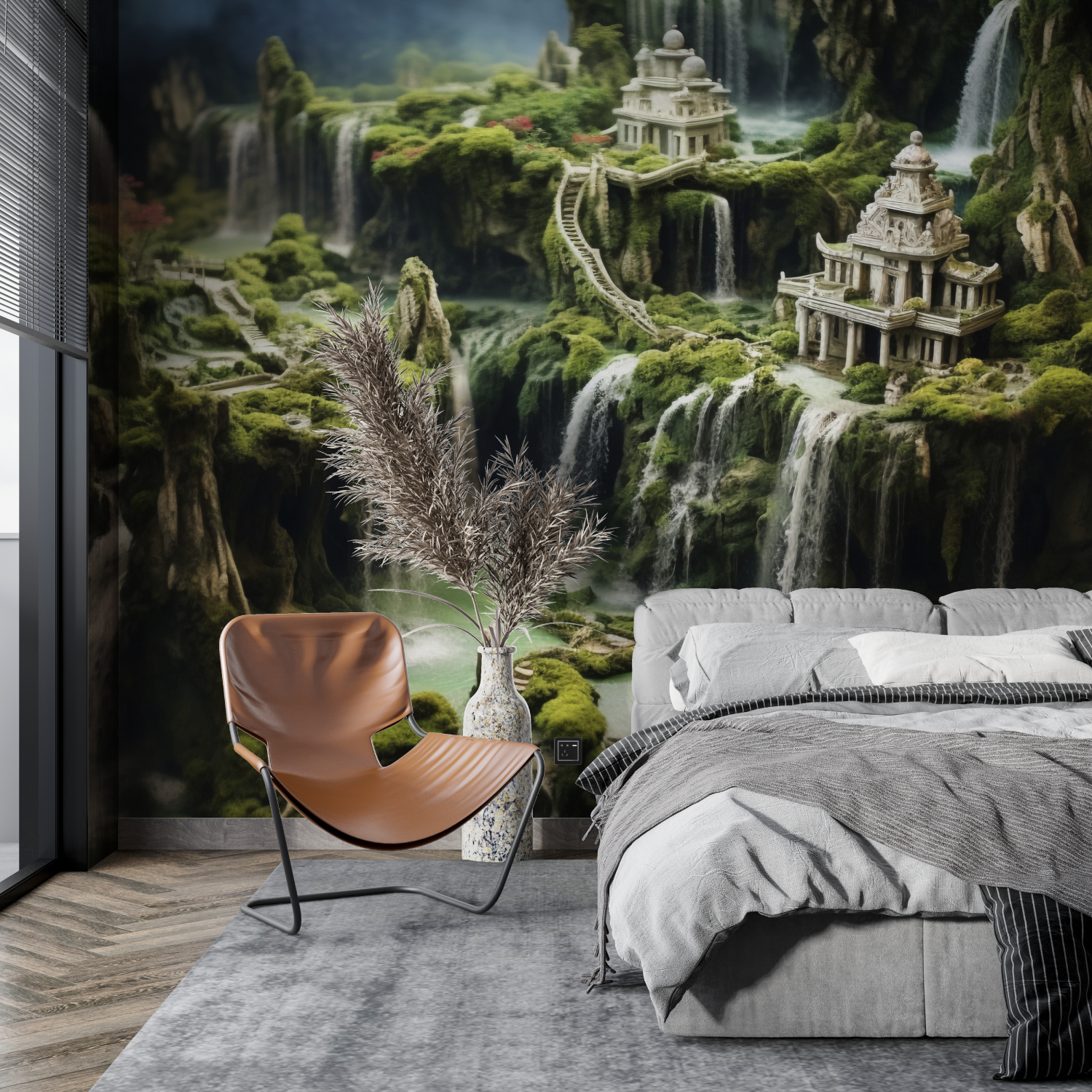 Japanese Waterfall Wallpaper | Murals Wallpaper