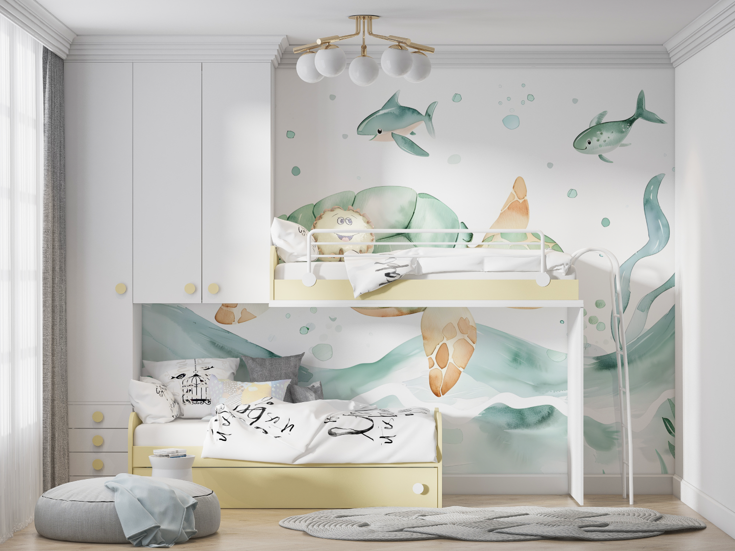 Turtle Kids Wallpaper | Murals Wallpaper