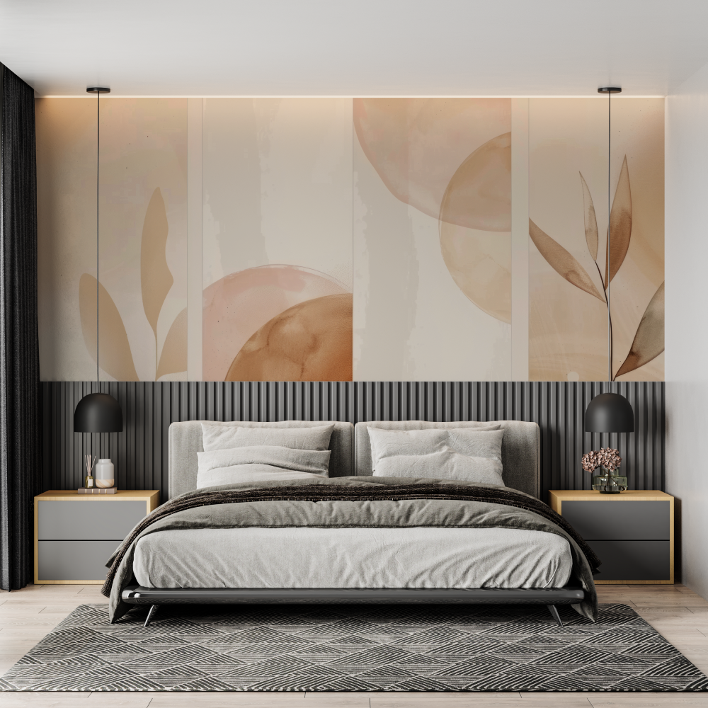 Watercolor Wallpaper Earth Tones | Murals Wallpaper