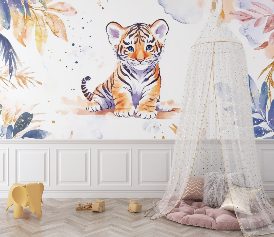 Tiger Wallpaper and Enchanted Atmosphere | Murals Wallpaper