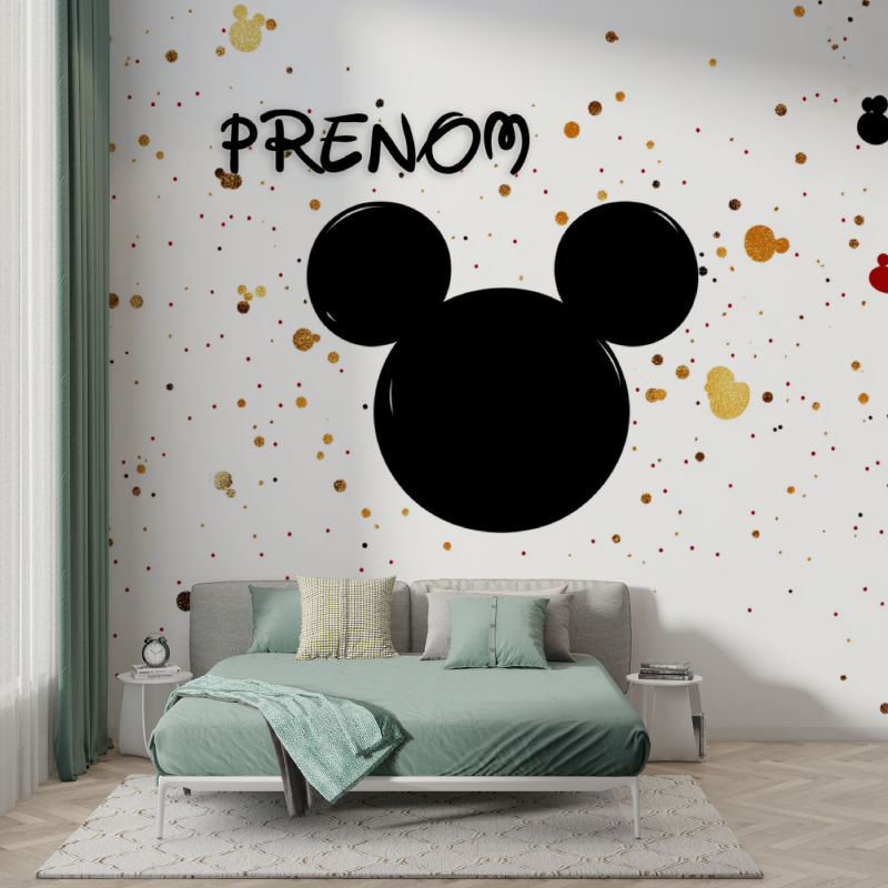 Mickey Name Wallpaper | Murals Wallpaper