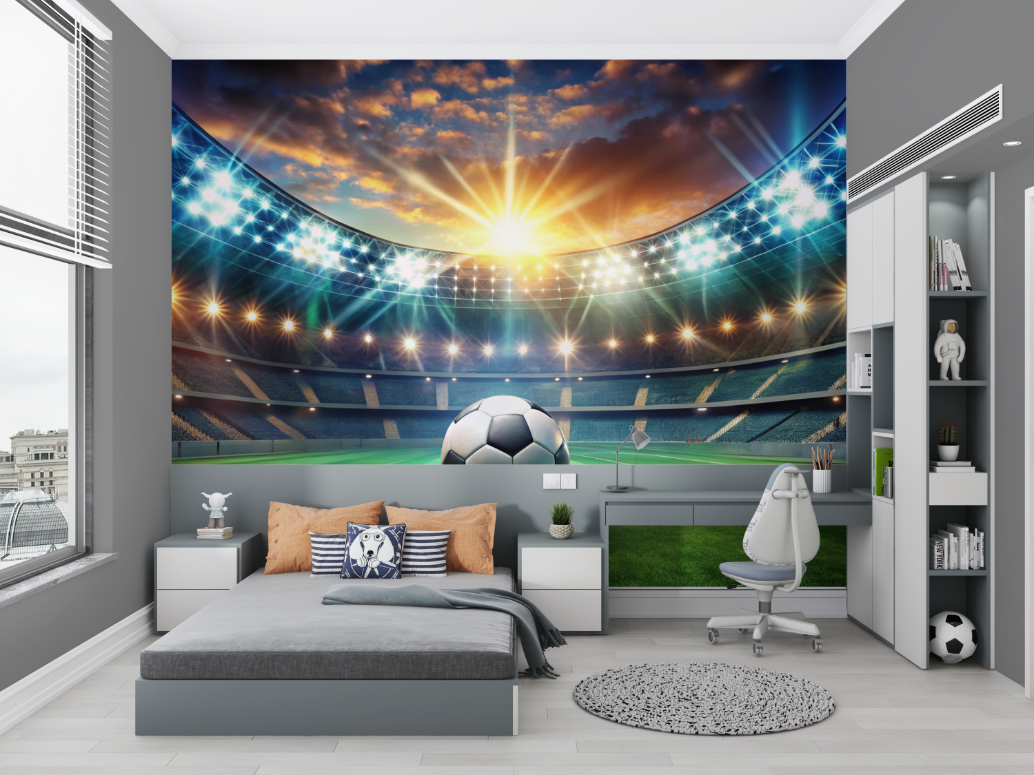 Soccer Stadium Wallpaper | Murals Wallpaper