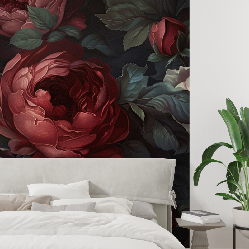 Blumenregen-Tapete | Wandbildtapete