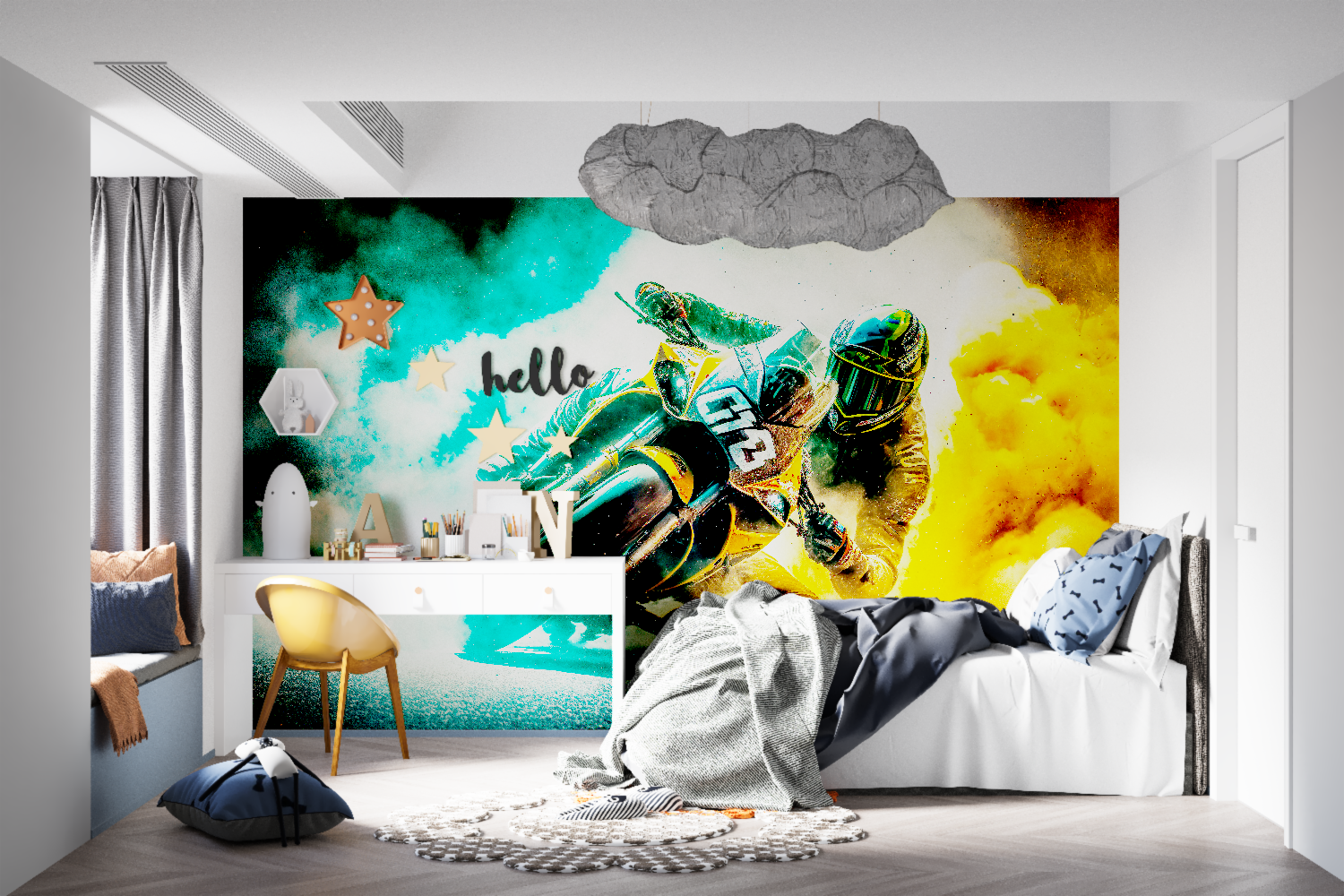 Racing Motorcycle Wallpaper | Murals Wallpaper