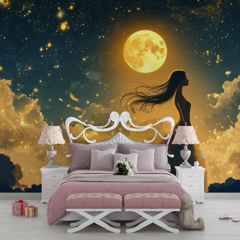 Princess Under the Stars Wallpaper | Murals Wallpaper
