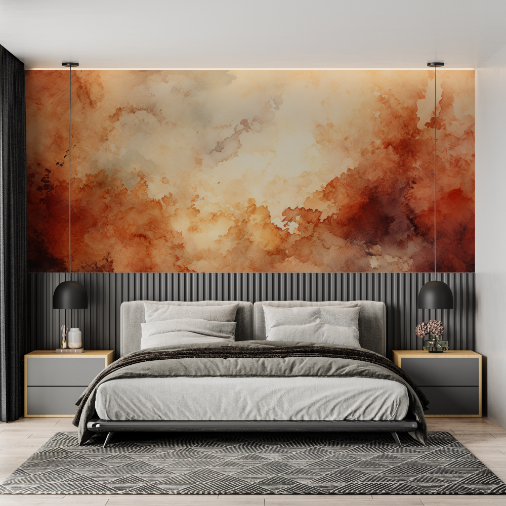 Dark Tones Watercolor Wallpaper | Murals Wallpaper