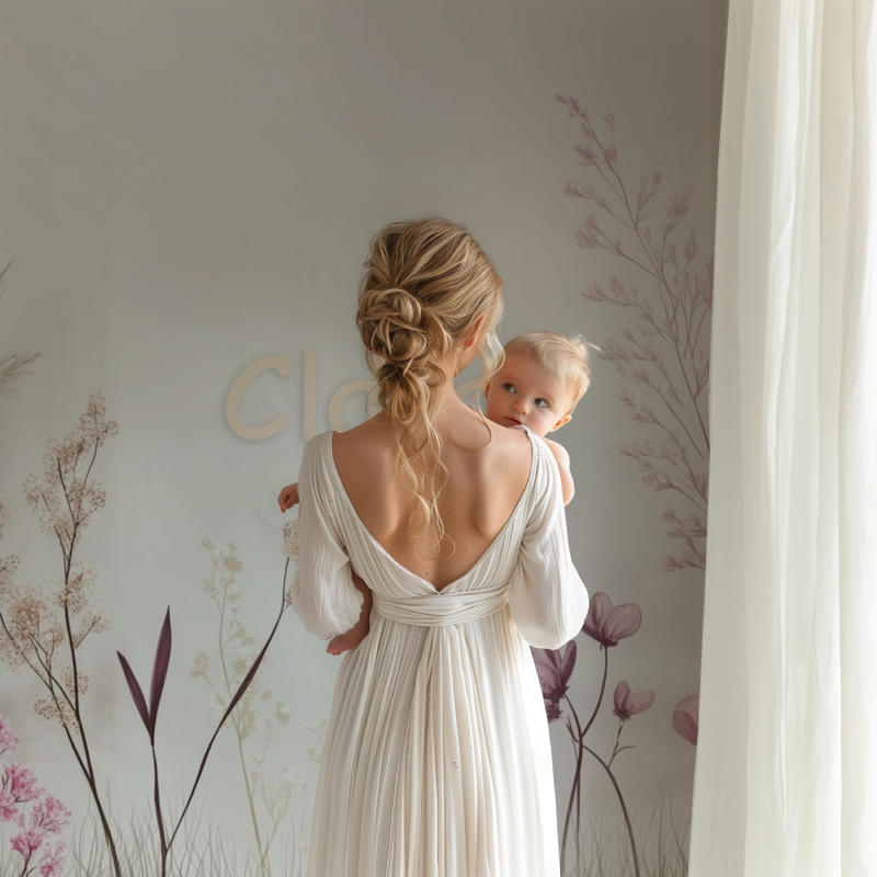 Papier-Prenom-Feuillage-Mädchen BB123