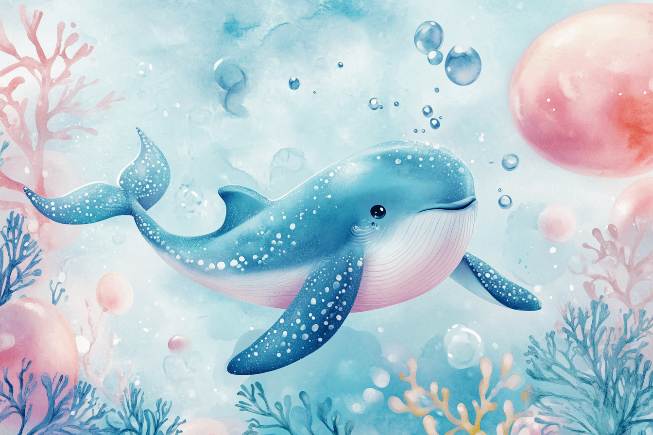Blue Whale Marine Wallpaper and Softness | Murals Wallpaper