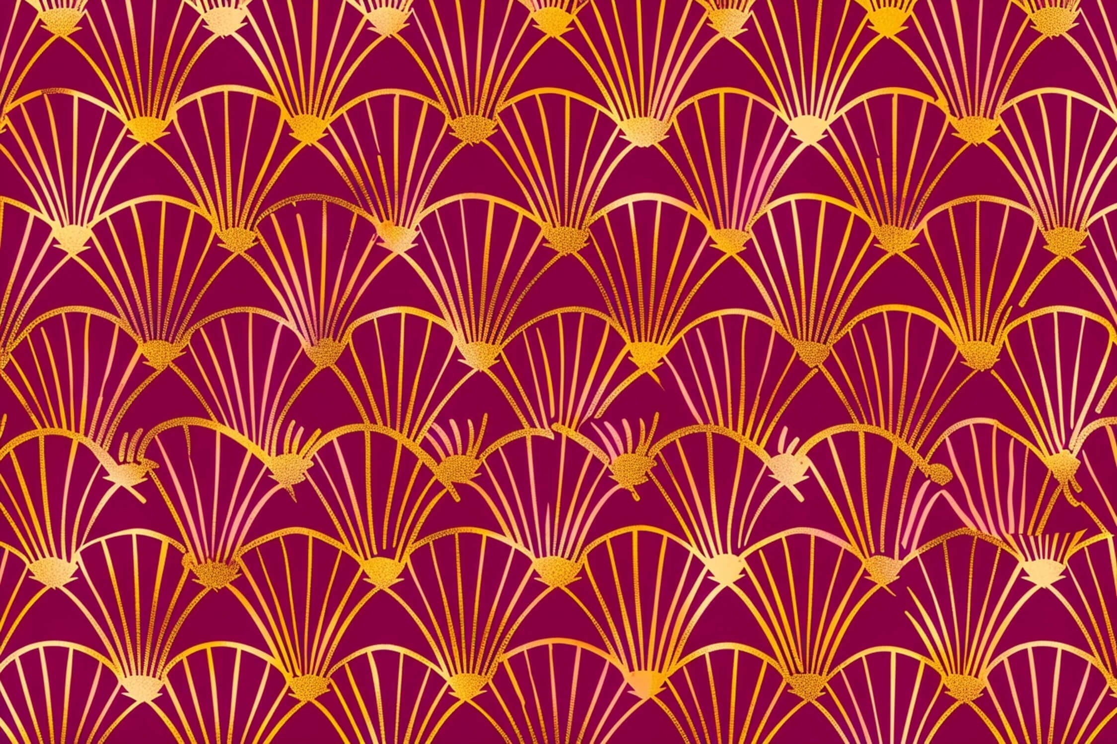 Red Gold Pattern Wallpaper | Murals Wallpaper